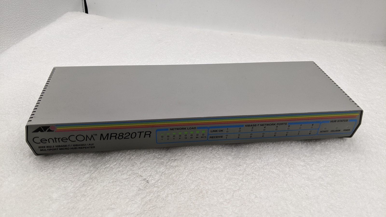 Allied Telesyn AT-MR820TR ATMR820TR Multiport Micro Hub/Repeater Hub 8 Ports NG