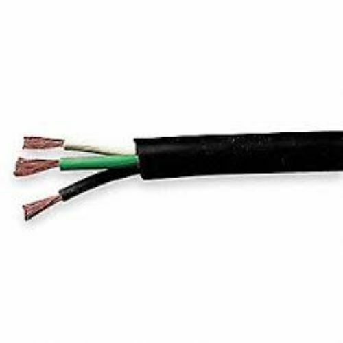 43025 4/3 Wire Cord SOOW , Rubber Coated, 4 Gauge, 3 Conductor, 600V 25′
