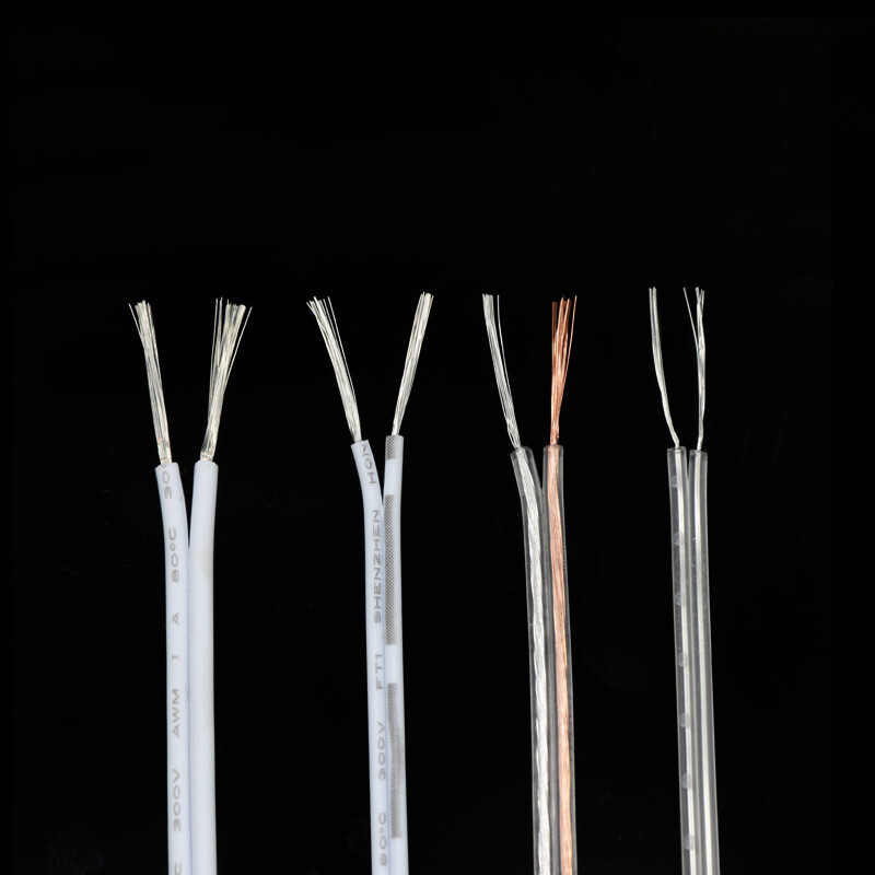 2- Core PVC Flexible Cable 18/20/22/28 AWG Stranded Electrical Flex Wire UL2468