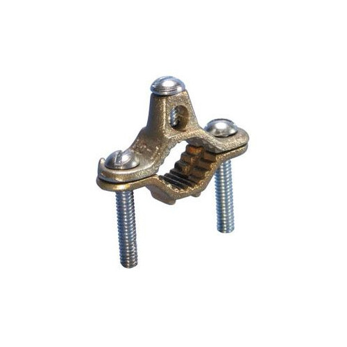 Erico CWP1J, 1/2 to 1″ IPS, 10 to 2 AWG, Silicon Bronze Pipe Ground Clamp, 1pc