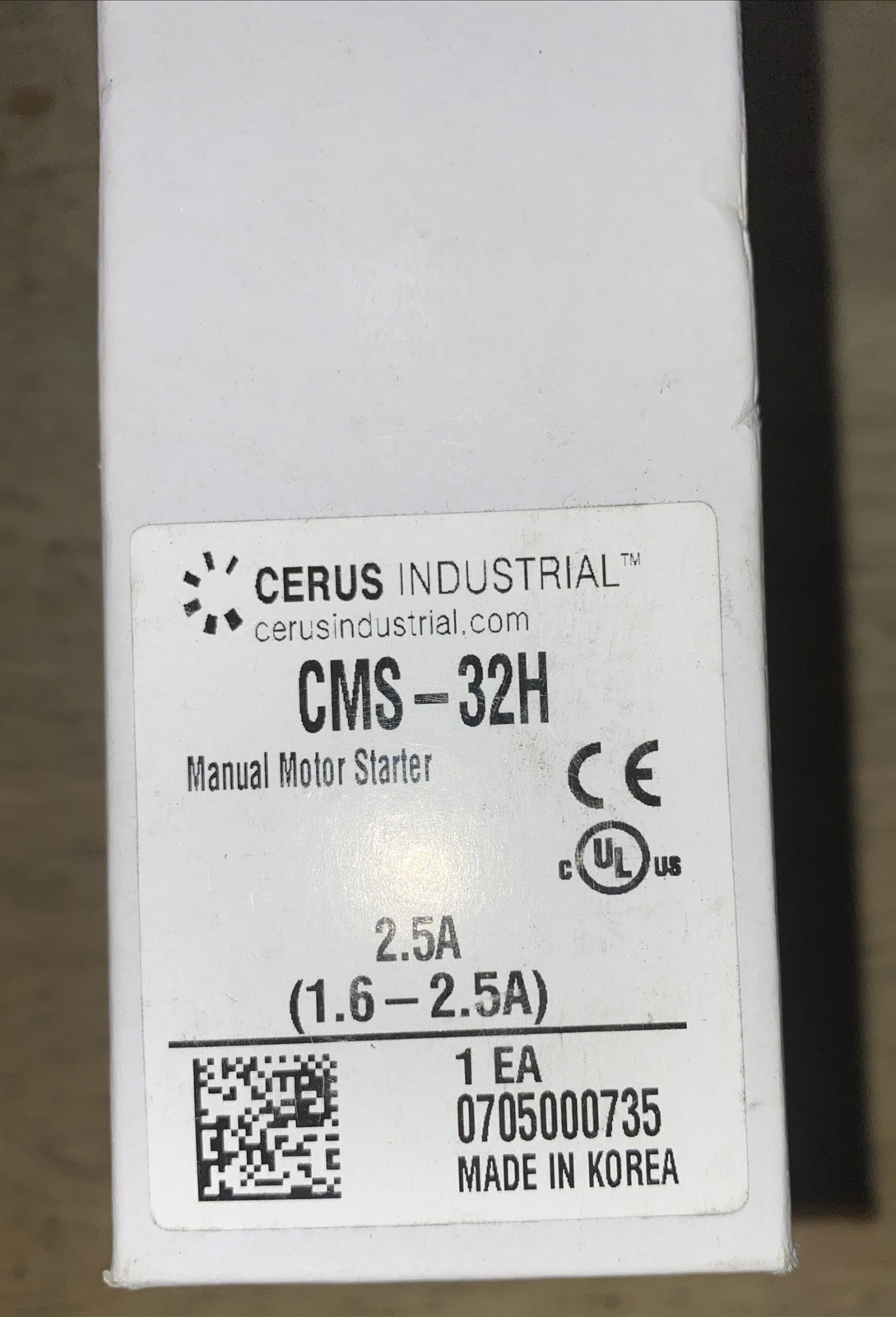 Cerus Industrial Franklin CMS-32H Manual Motor Starter