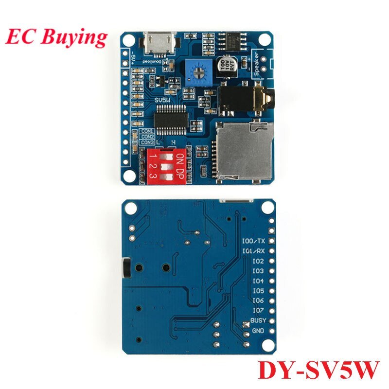 Voice Playback Module MP3 Music Player UART I/O Trigger Amplifier Board Module