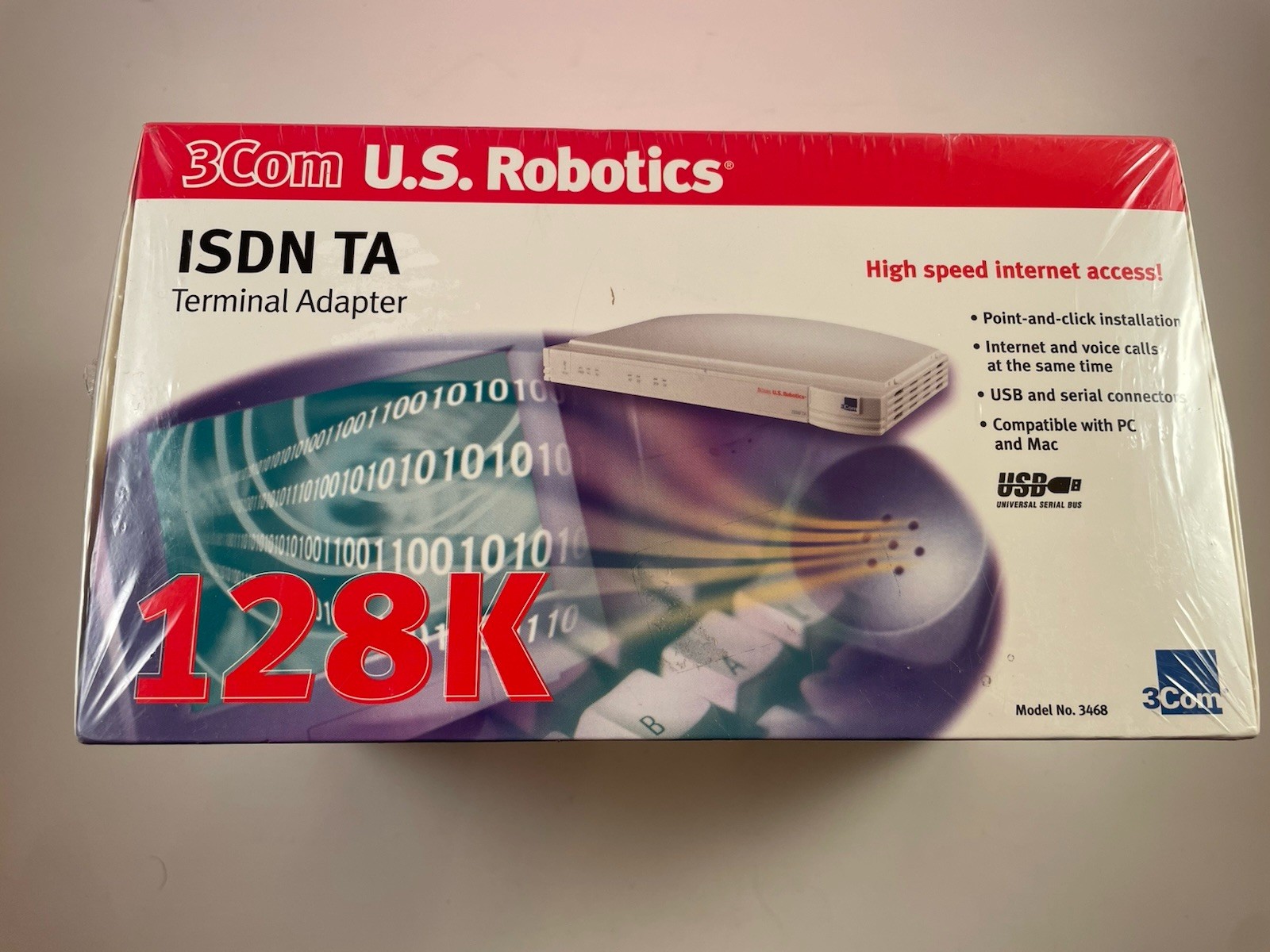 3COM US ROBOTICS ISDN TA Terminal Adapter USB Sealed New Old Stock