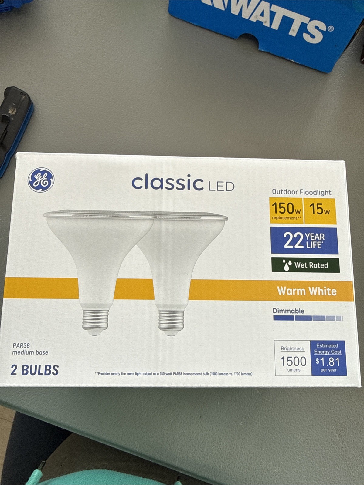 Classic LED GE 150 Watt EQ PAR38 Warm White Light Bulb