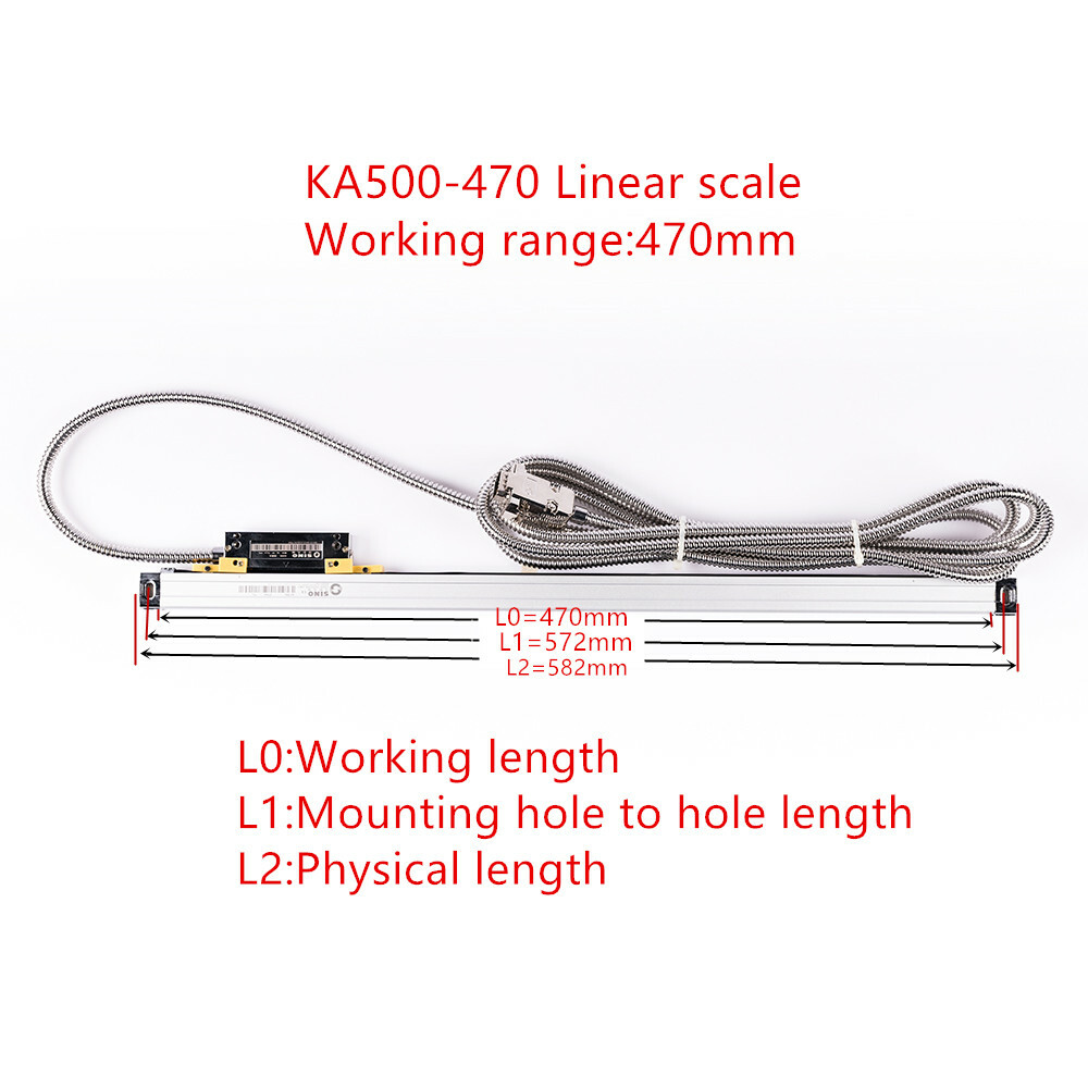DRO Scale Sino KA500 70 120 170 220 270 320 370 420 mm Slim Scale 0.005mm