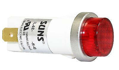 SUNS IL4E-120E-R-Q LED 1/2″ Red Indicator Light Raised 120V Solico Ideal 777112