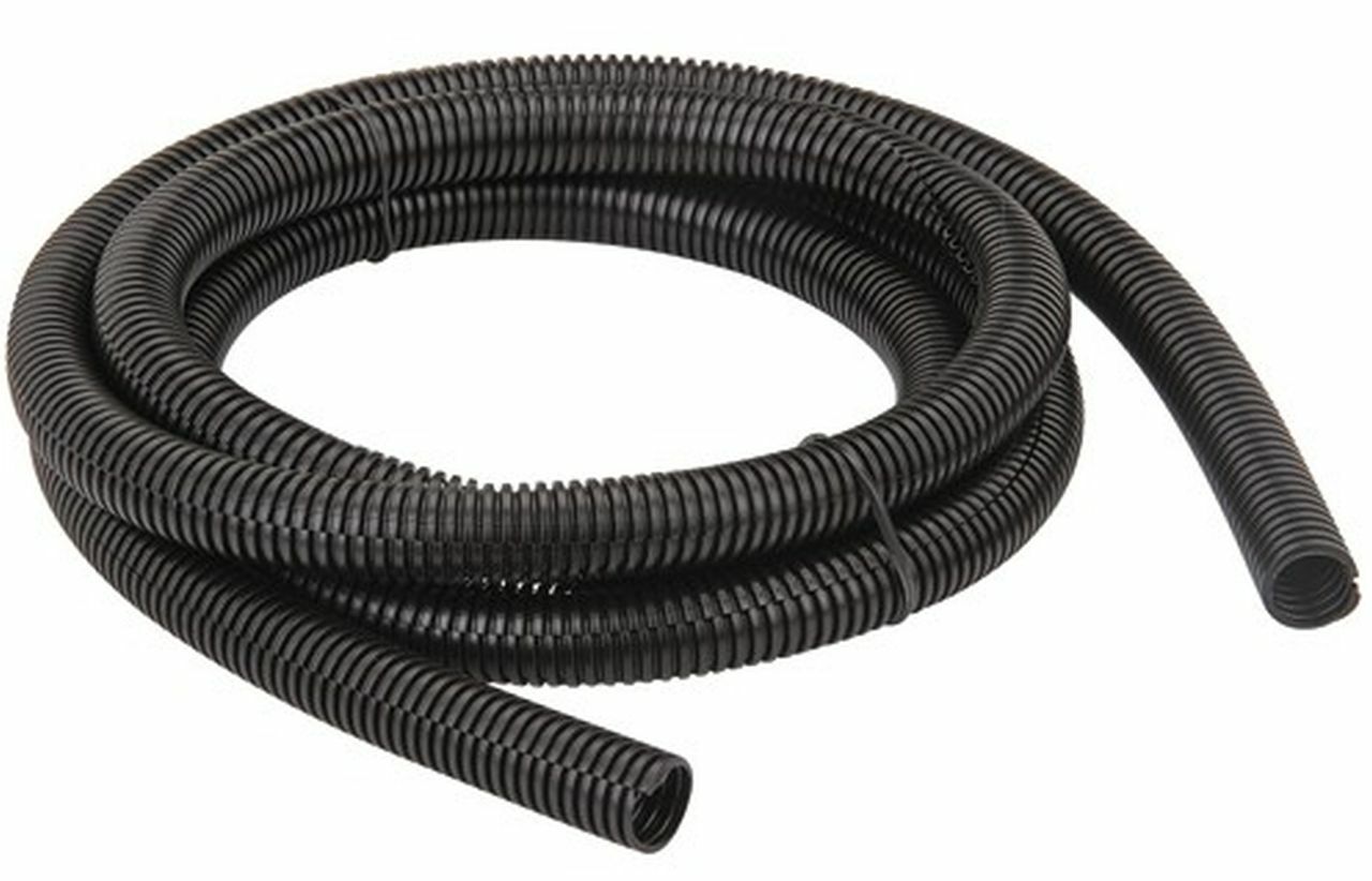 1/2″ diameter X 7′ ft PROTECTIVE COIL Black Loom split Plastic cable cord wraps