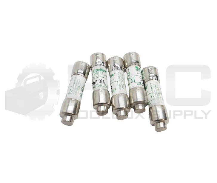 LOT OF 5 NEW LITTELFUSE CCMR 30A TIME DELAY FUSE 30A 600VAC
