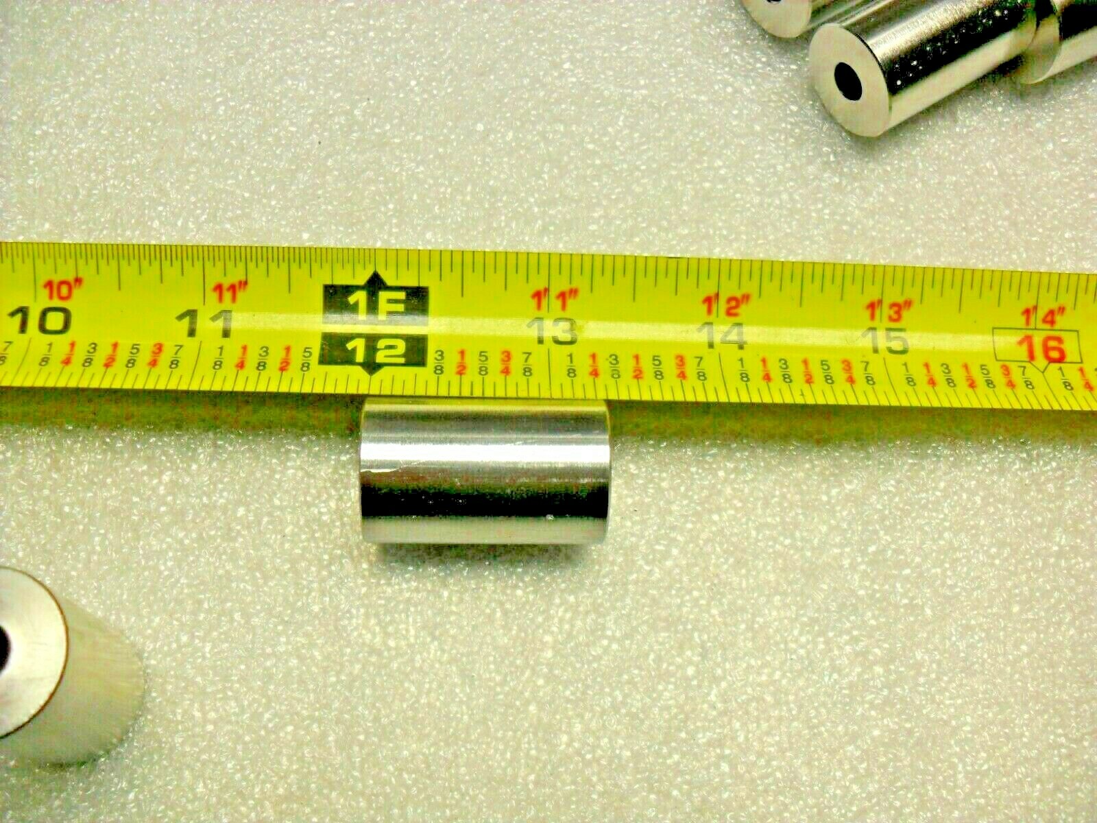 qty 2 Spacers. Stand-Off, Bushing, Stainless 1-3/8″ L x 1-13/16″ od x1/4″ Bore,