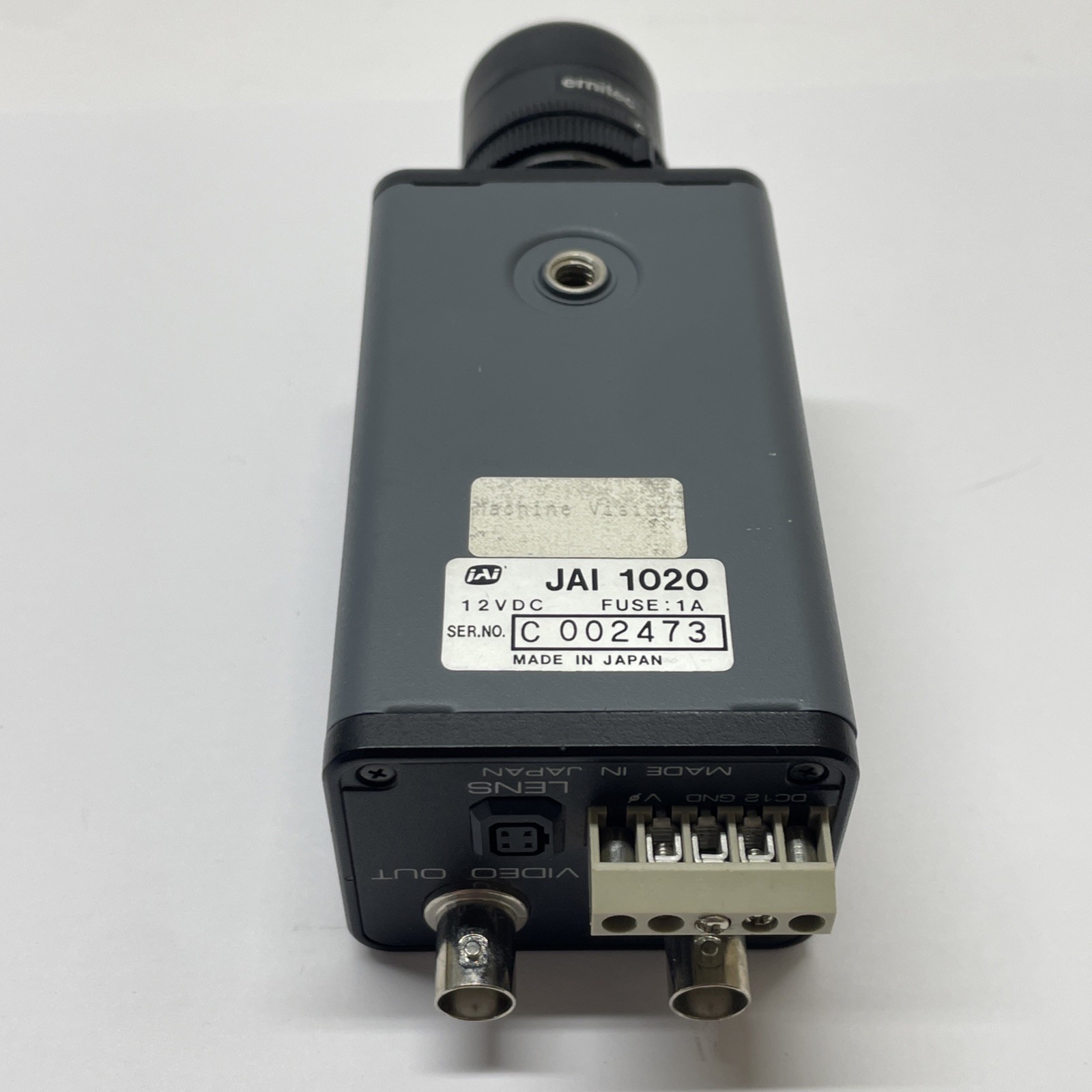 iAi Protec JAI 1020 12VDC 1A Machine Vision Camera C002473 w/ F1.4 6mm TV Lens