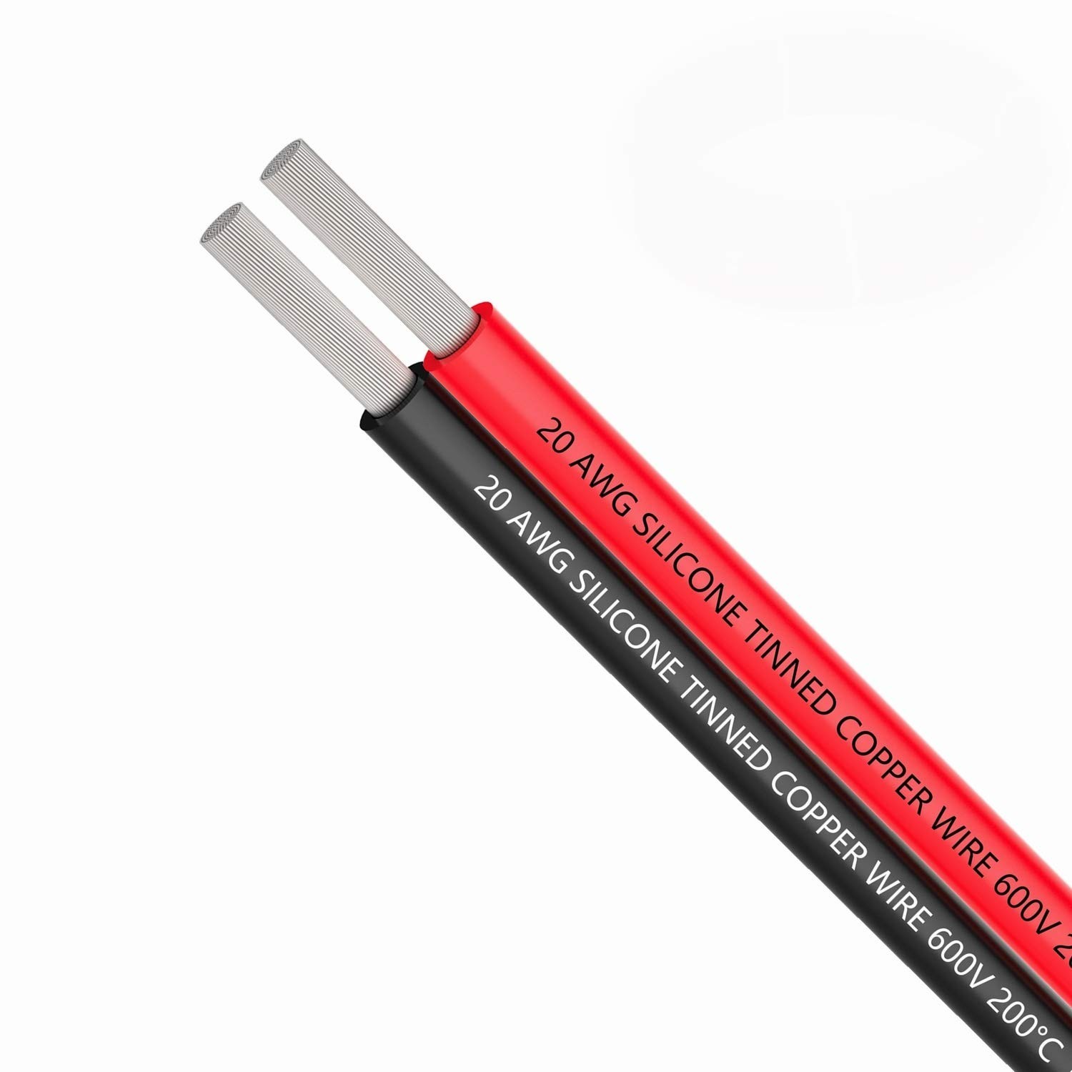 20 AWG 30 Feet Silicone Electrical Wire – Tinned Copper for RC & Electronics