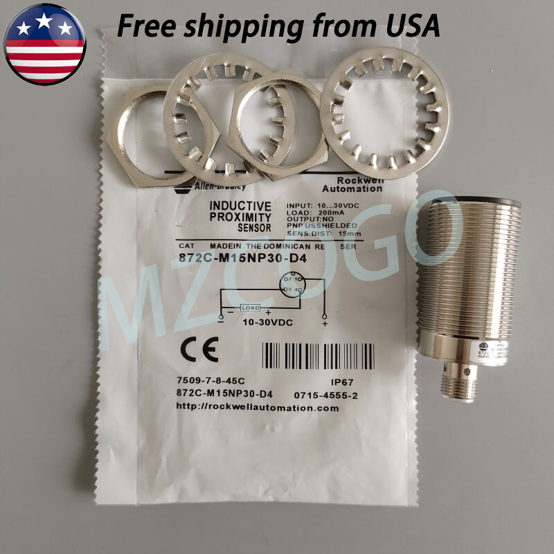 872CM15NP30D4 Proximity Sensor Switch For Allen Bradley 872C-M15NP30-D4 10-30VDC