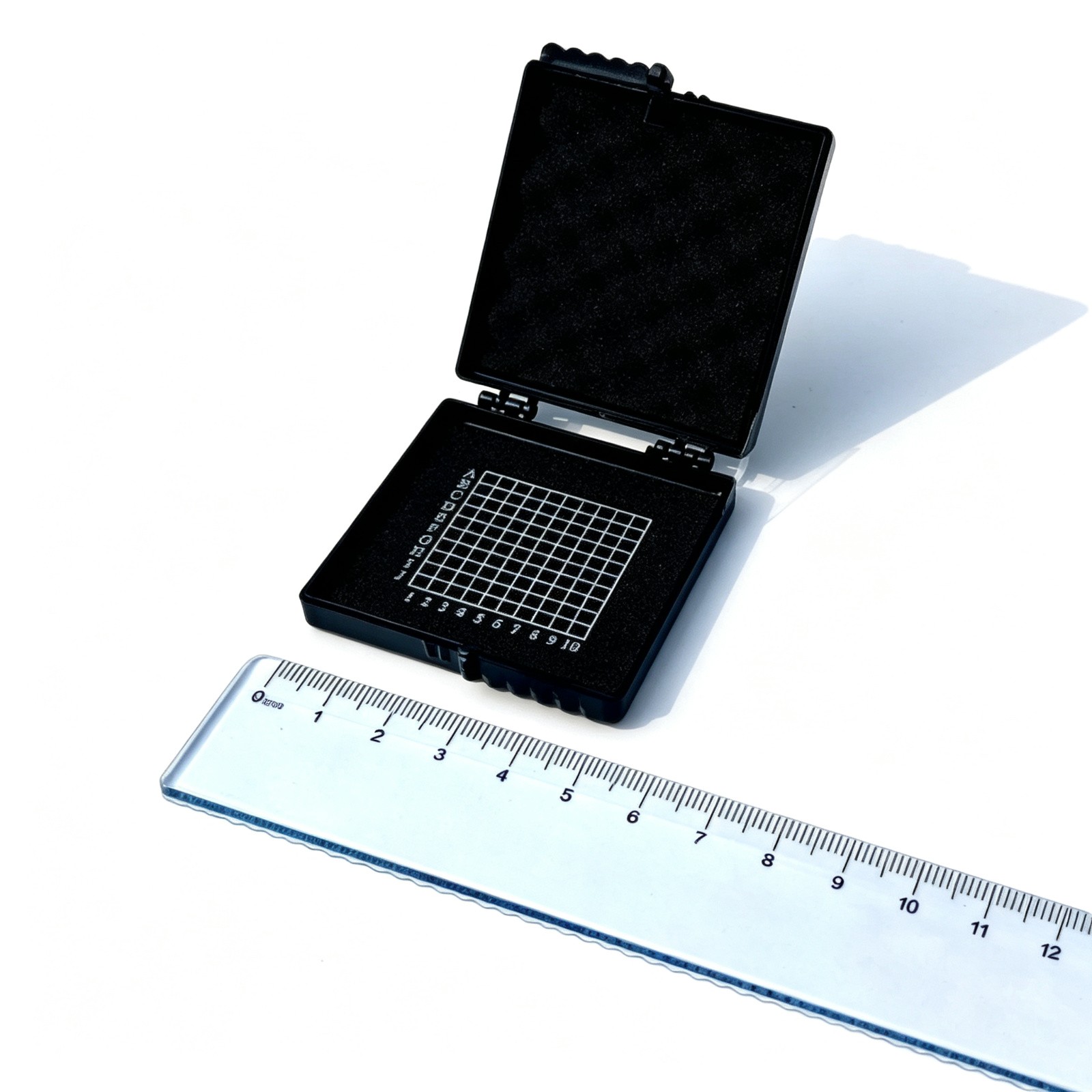 55mm 75mm IC Chip Storage Case Sticky Gel Box Wafer Die Component Holder