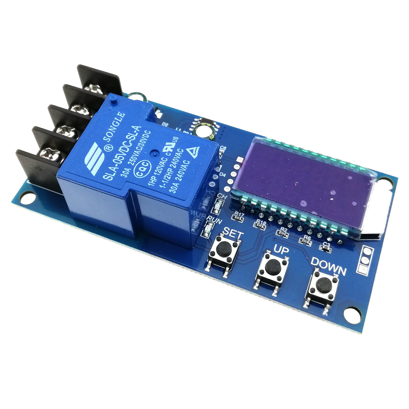Lead-acid Battery Charge Time Controller Protection Board 6-60v 30A LCD Display