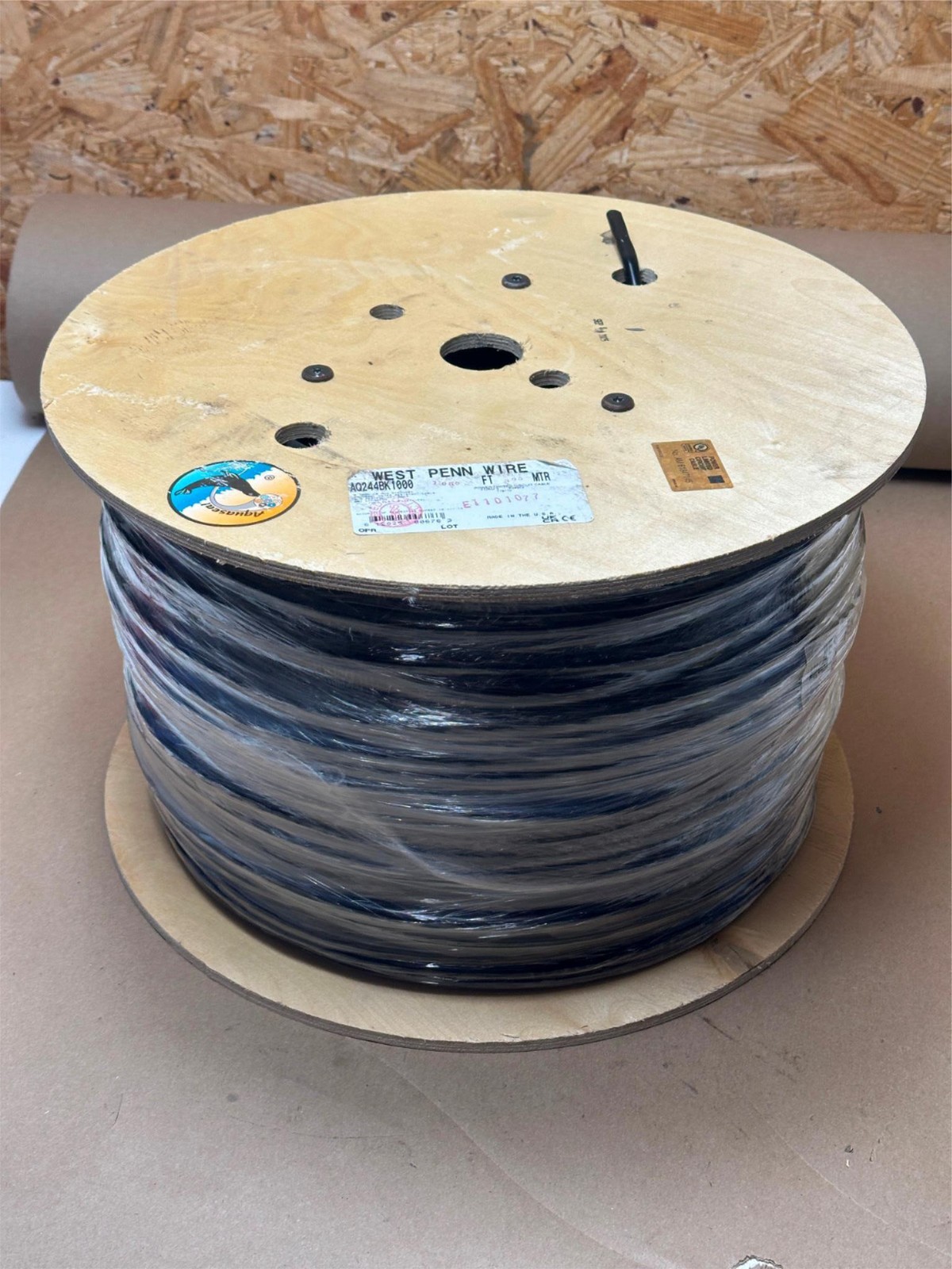 1000ft West Penn Wire AQ244 4-Conductor 18AWG 18/4 USA Made