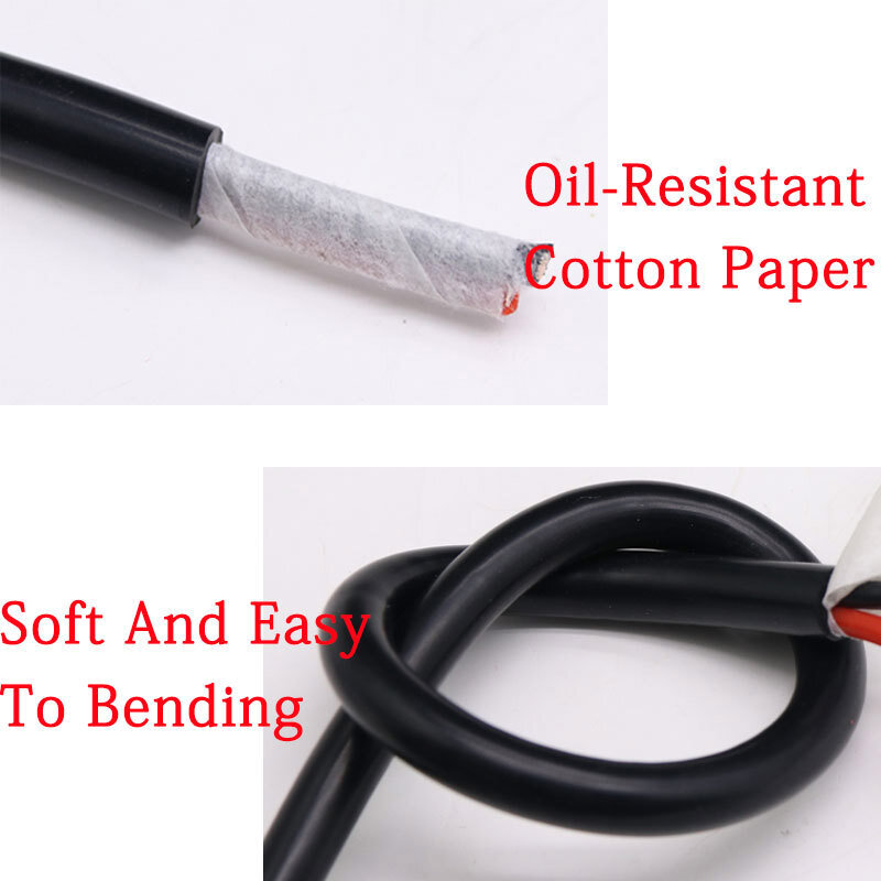 Ultra Flexible Silicone Tinned Copper Wire Electric Cable 2 3 4 Cores Black Red