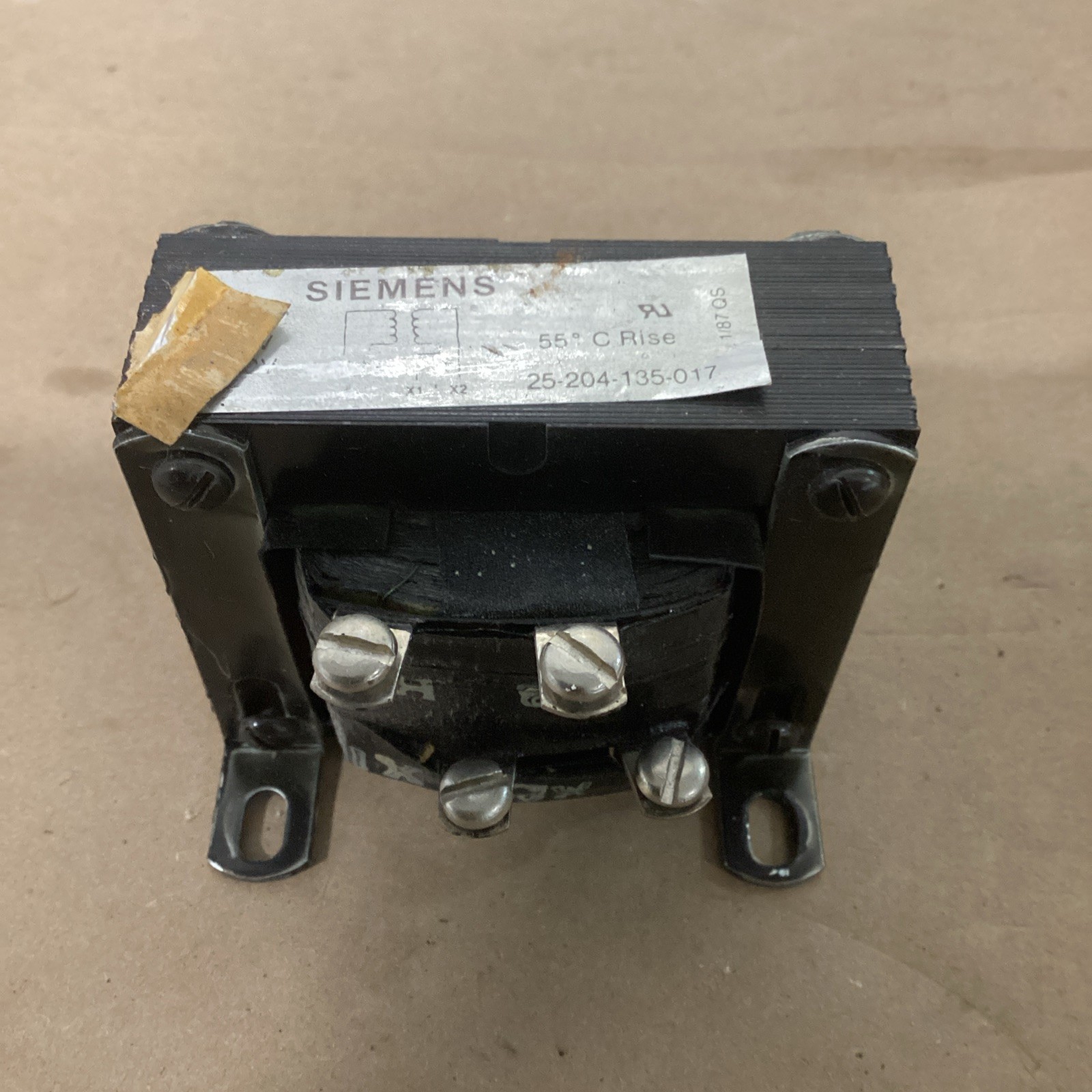 SIEMENS 25-204-135-017 TRANSFORMER Pri: H1-H2 480V Sec:X1-X2 120V 60Hz