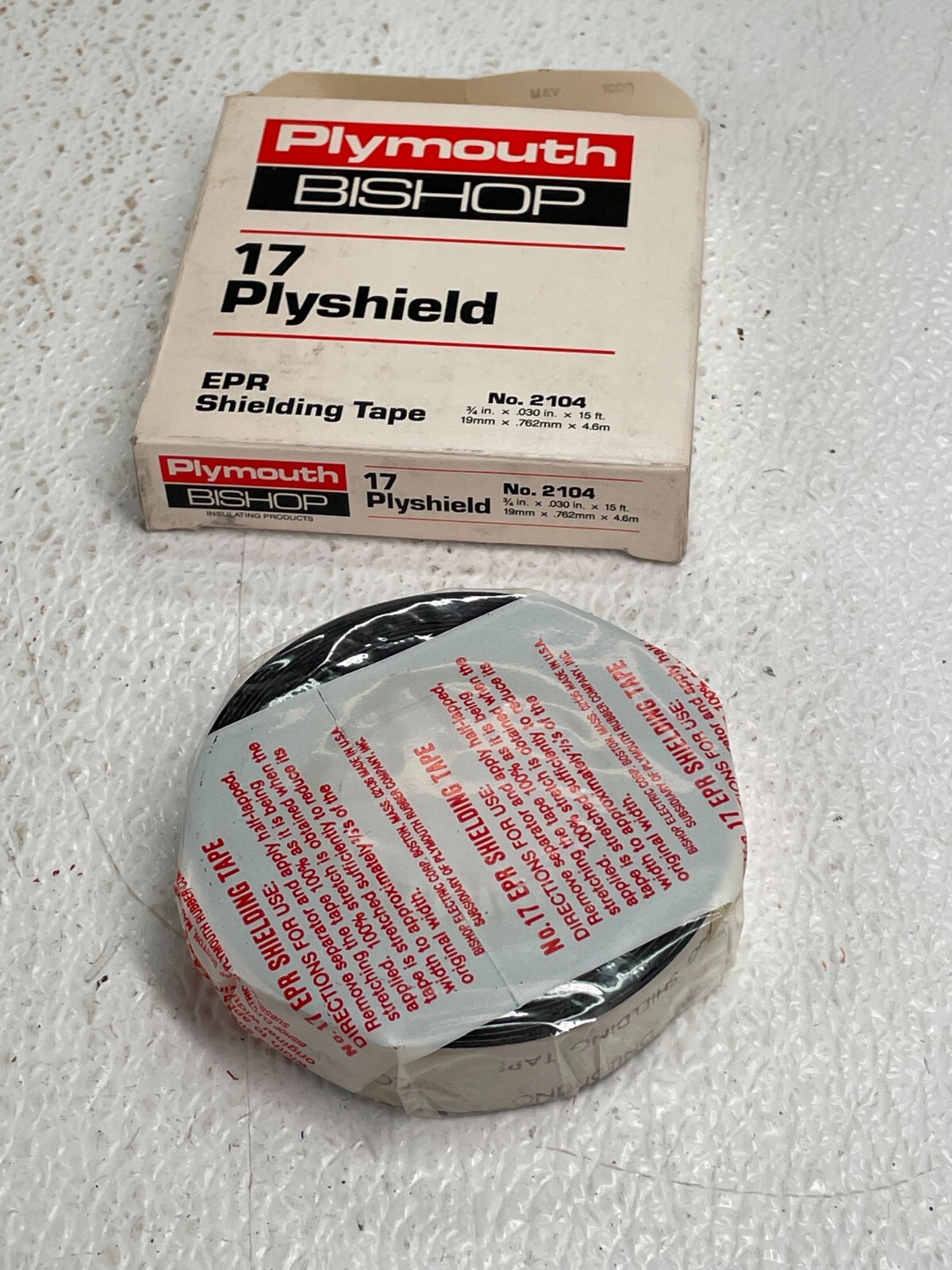 PLYMOUTH-BISHOP 2104, 17 Plyshield EPR Shielding Electrical Tape 3/4″ x 15′