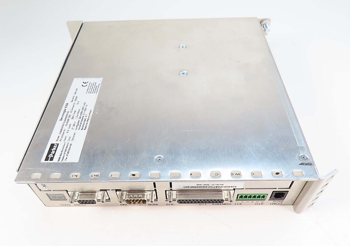 Parker 638A 638A063F0STOCAN000RM1Z01 6 Amp Digital Servo Drive with CA G2U