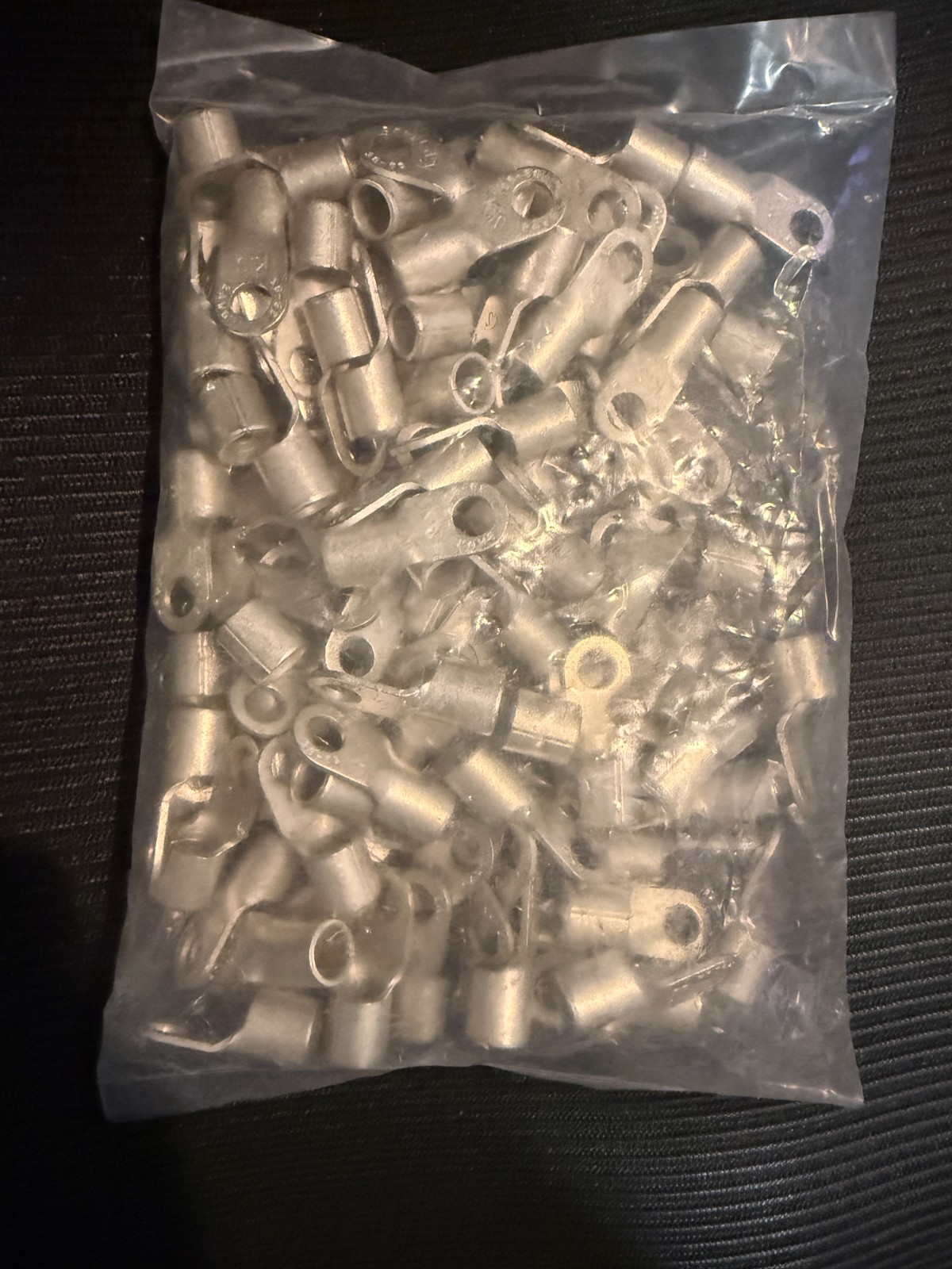 Non-Insulated Copper Tin Plated Ring Terminal, 5/16″ Stud (100 PCS)