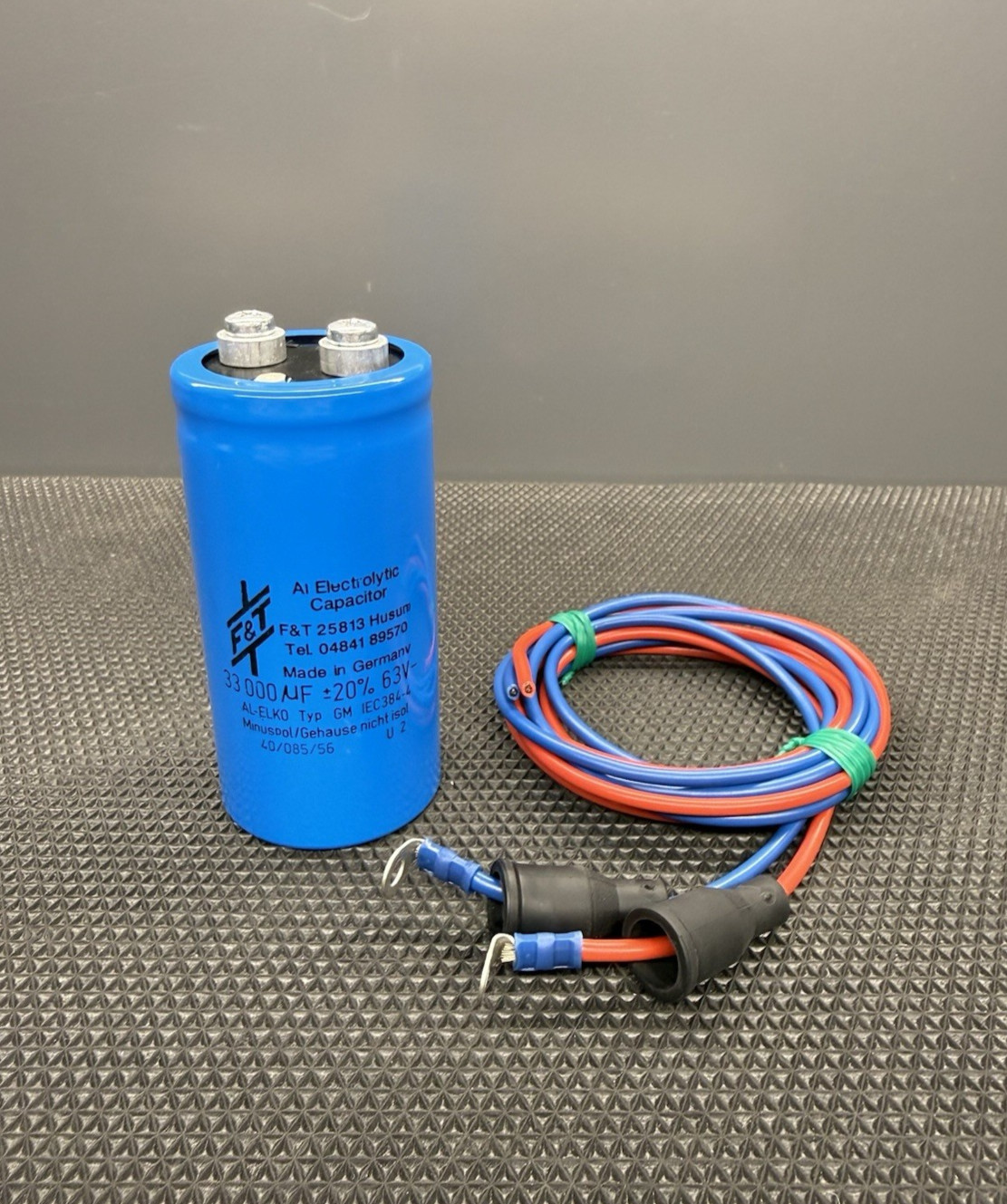 F&T 33000 uF 63V Capacitor, AL-ELK0 Typ GM IEC384-4