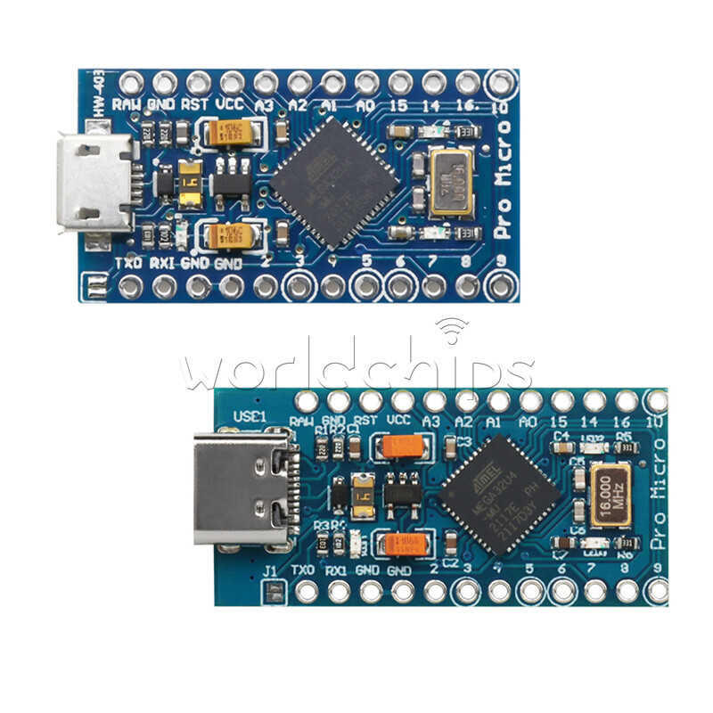 MICRO / TYPE-C USB ATMEGA32U4 5V 16MHz Board For Arduino Replace Pro Mini New