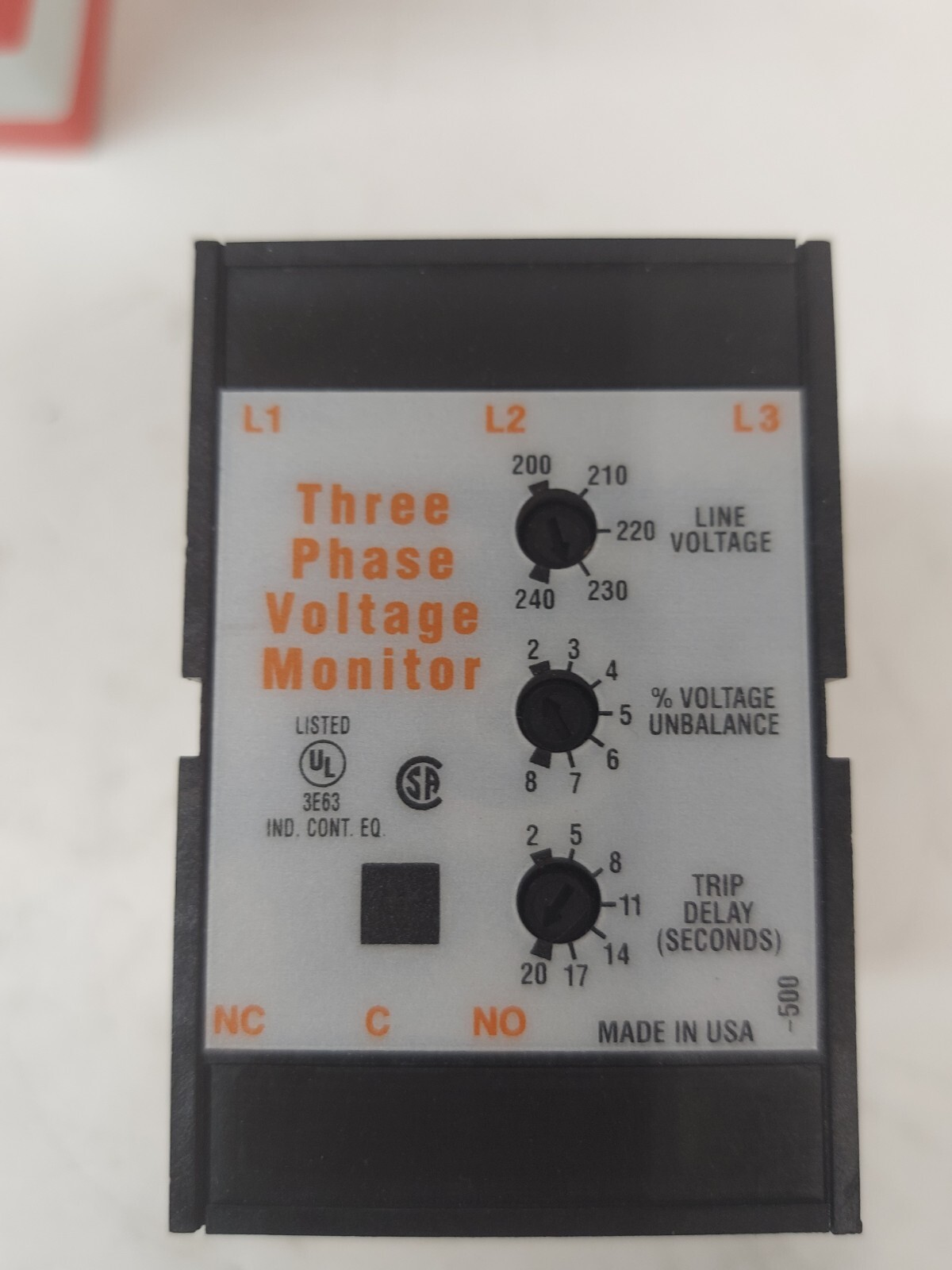 ABB DLM611 Solid State Control 3 Phase Voltage Monitor 240VAC 10A NEW 5pc AVAILA