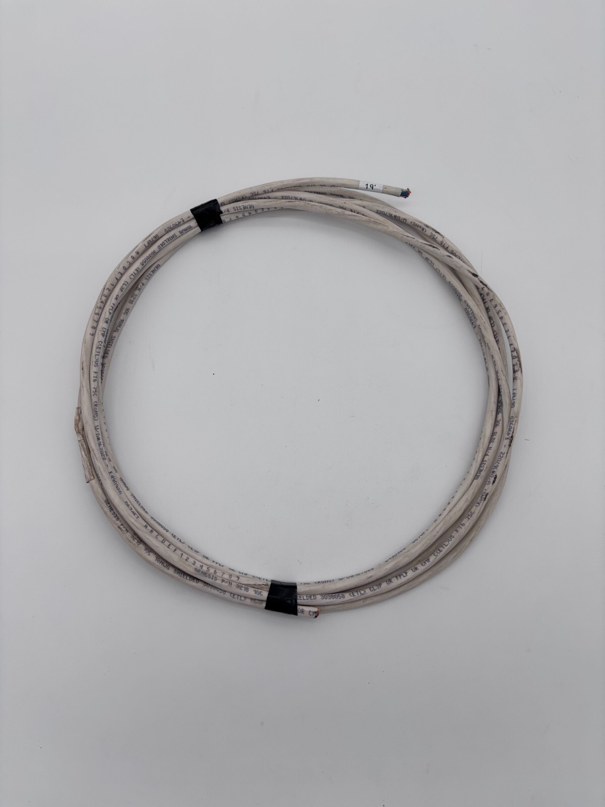 19′ Genesis 3218, 18 awg. 10-C OAS, Shielded, Plenum Rated Control Cable