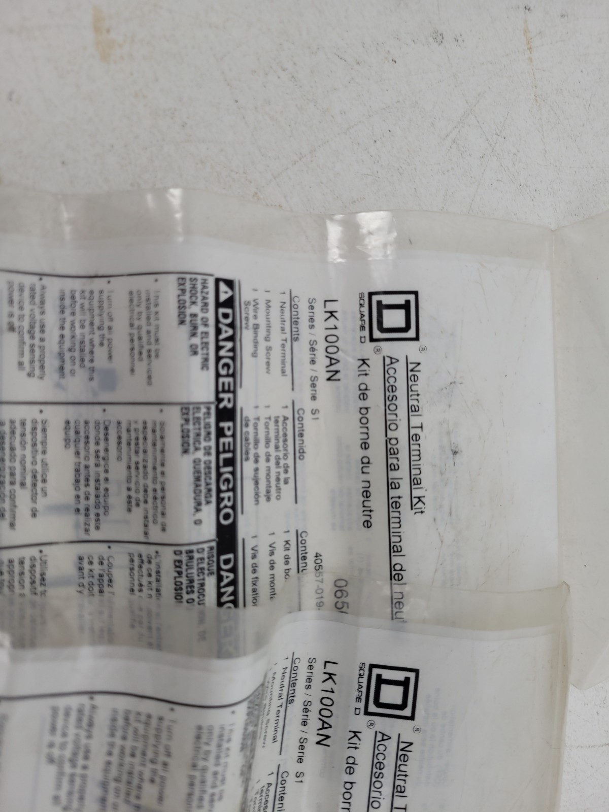 Lot of 3 – LK100AN Square D Neutral Terminal Lug Kit – Next Day Option – New