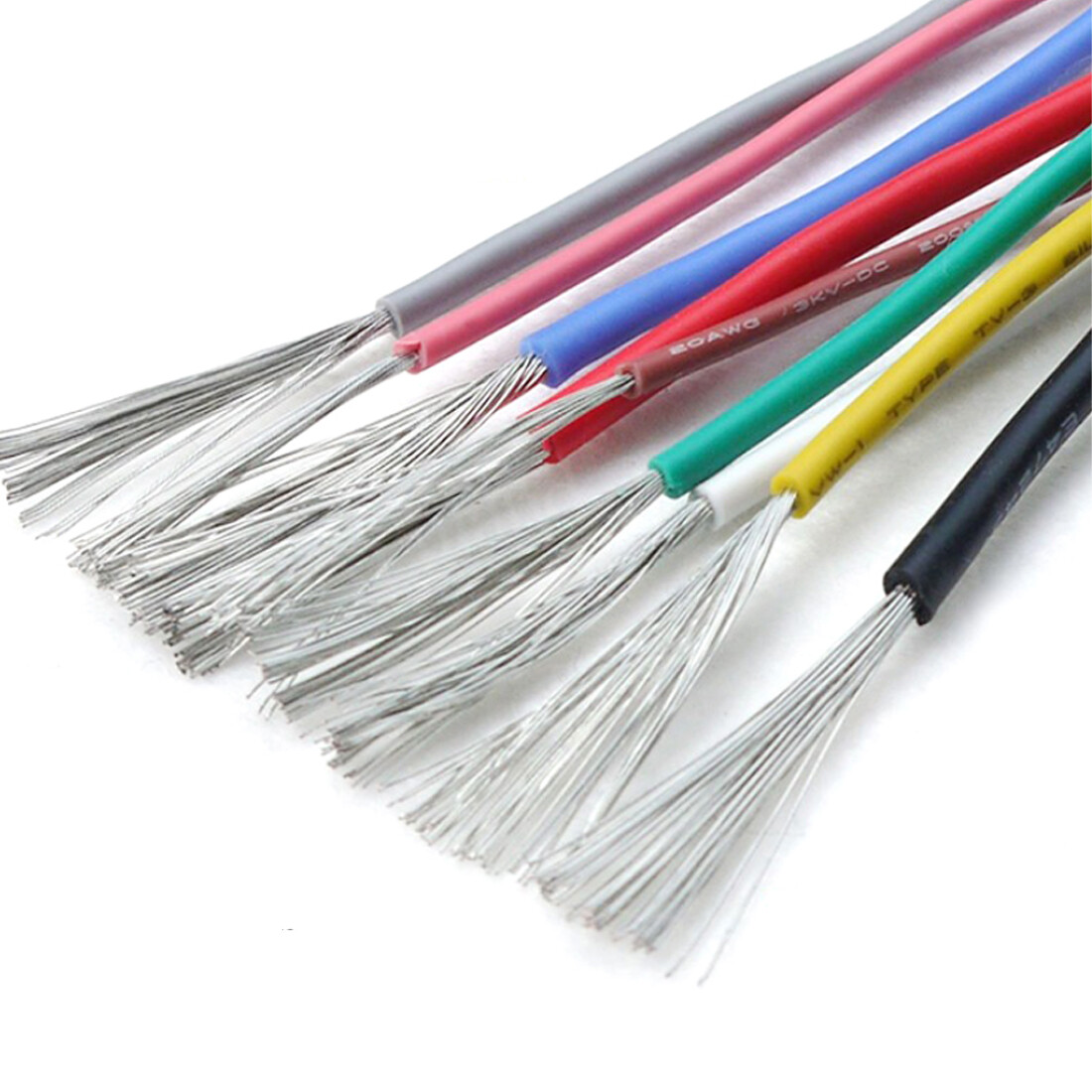 UL3135 Flexible Soft Silicone Wire Cable 10~30AWG Tinned Copper-All Colours/Size