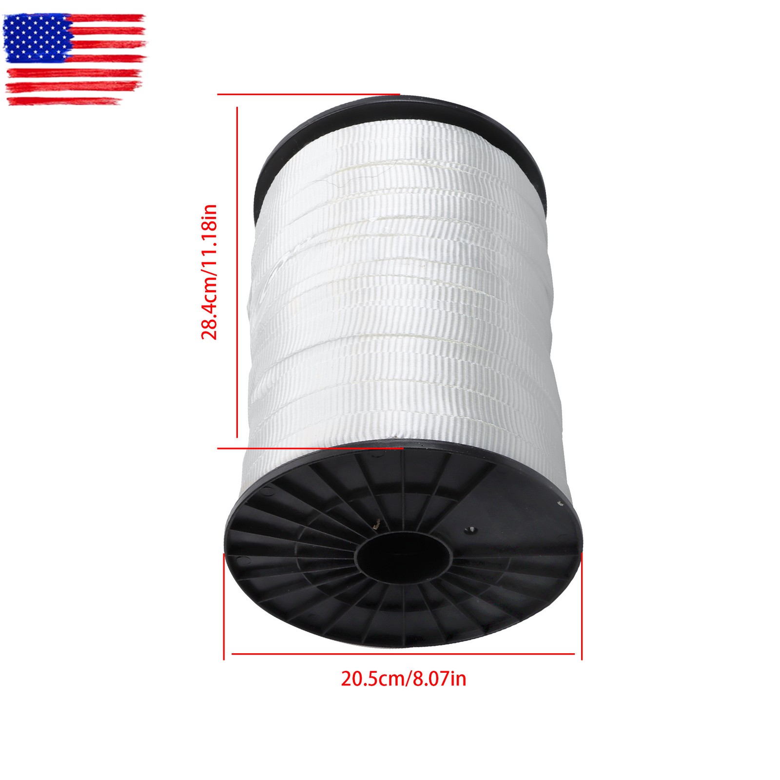 3/4″ × 600′ Mule Tape Flat Rope，Polyester Pull Tape，2500 Lb Tensile Capacity