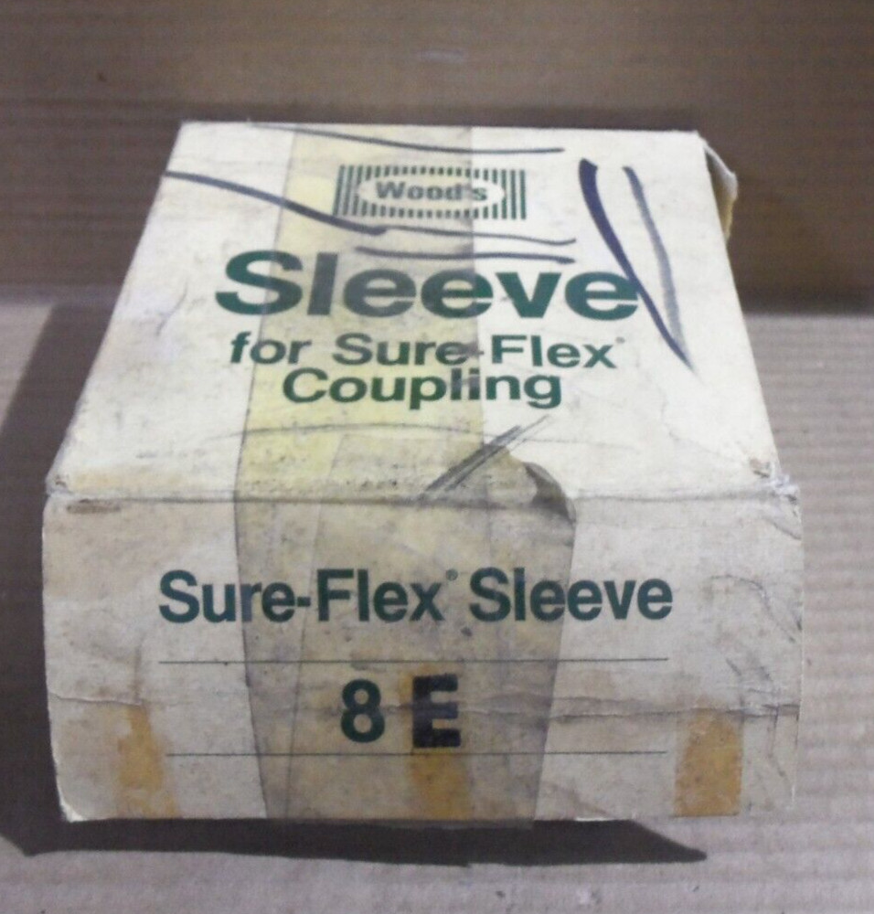 NEW WOODS SURE FLEX N08 RUBBER COUPLING SLEEVE INSERT SURE-FLEX SLEEVE 8E