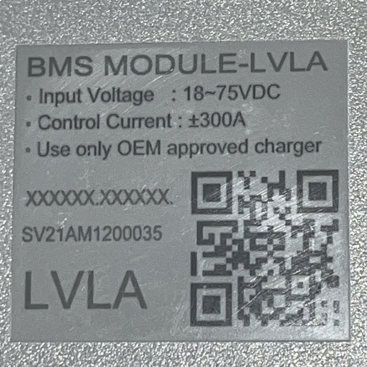 Samsung SDI BMS Module LVLA (SV21AM1200035) 18-75vdc, 300A, Toro/Dingo 139-8343
