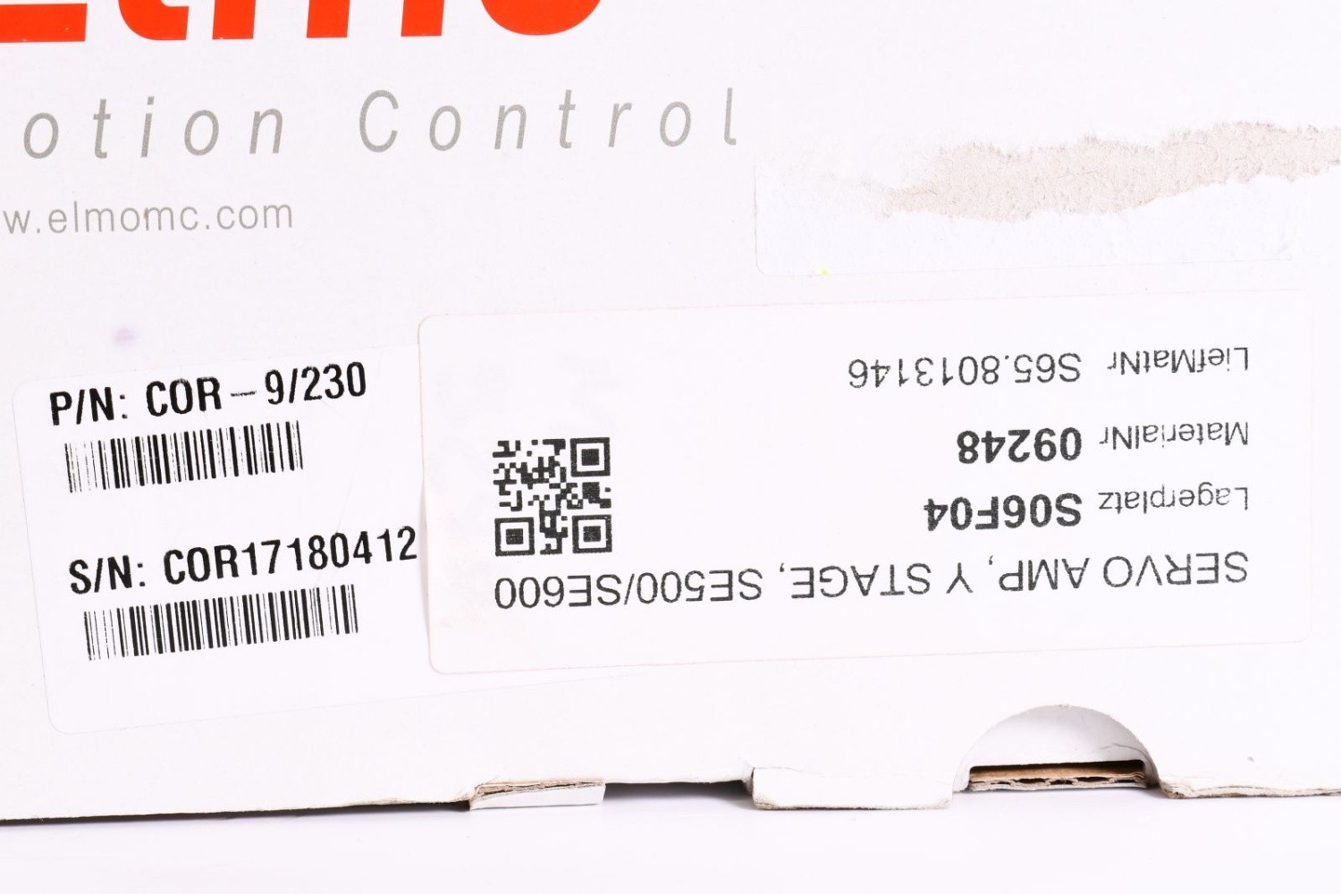 ELMO COR-9/230, Digital Servo Drive Controller