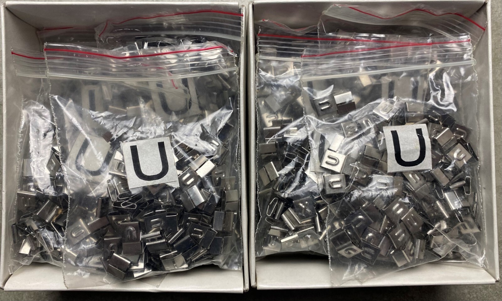 HAYATA ID-U, Stainless Steel Cable Marker 316SS, Symbol “U” , 100 Pc’s Pkt