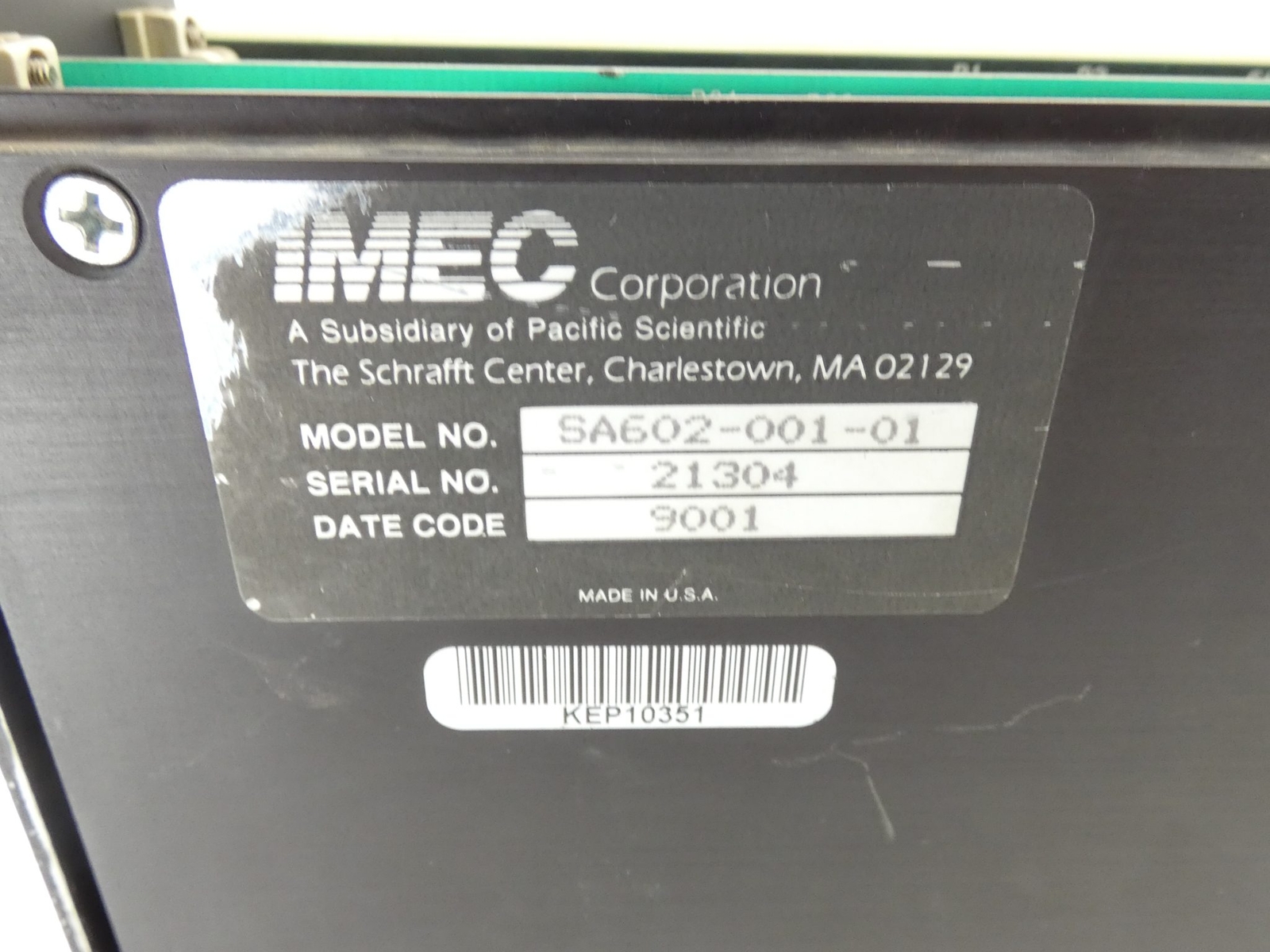 Pacific Scientific SPS IMEC SA602-001-01 Servo Amplifier Module