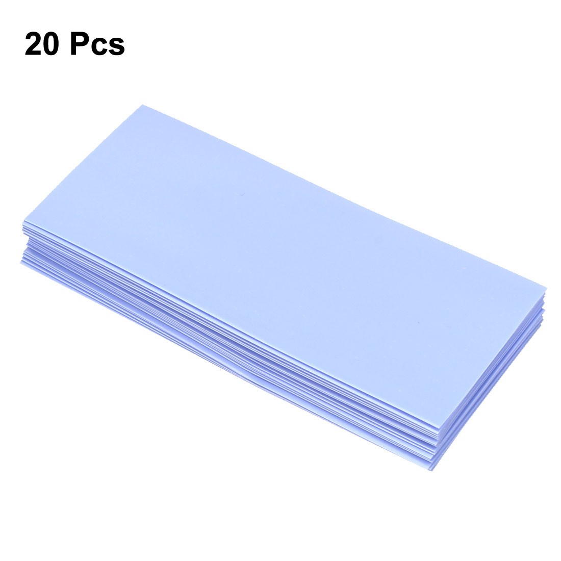 Heat Shrink Tubing 29.5mm Flat Width 20pcs for 18650 Light Blue