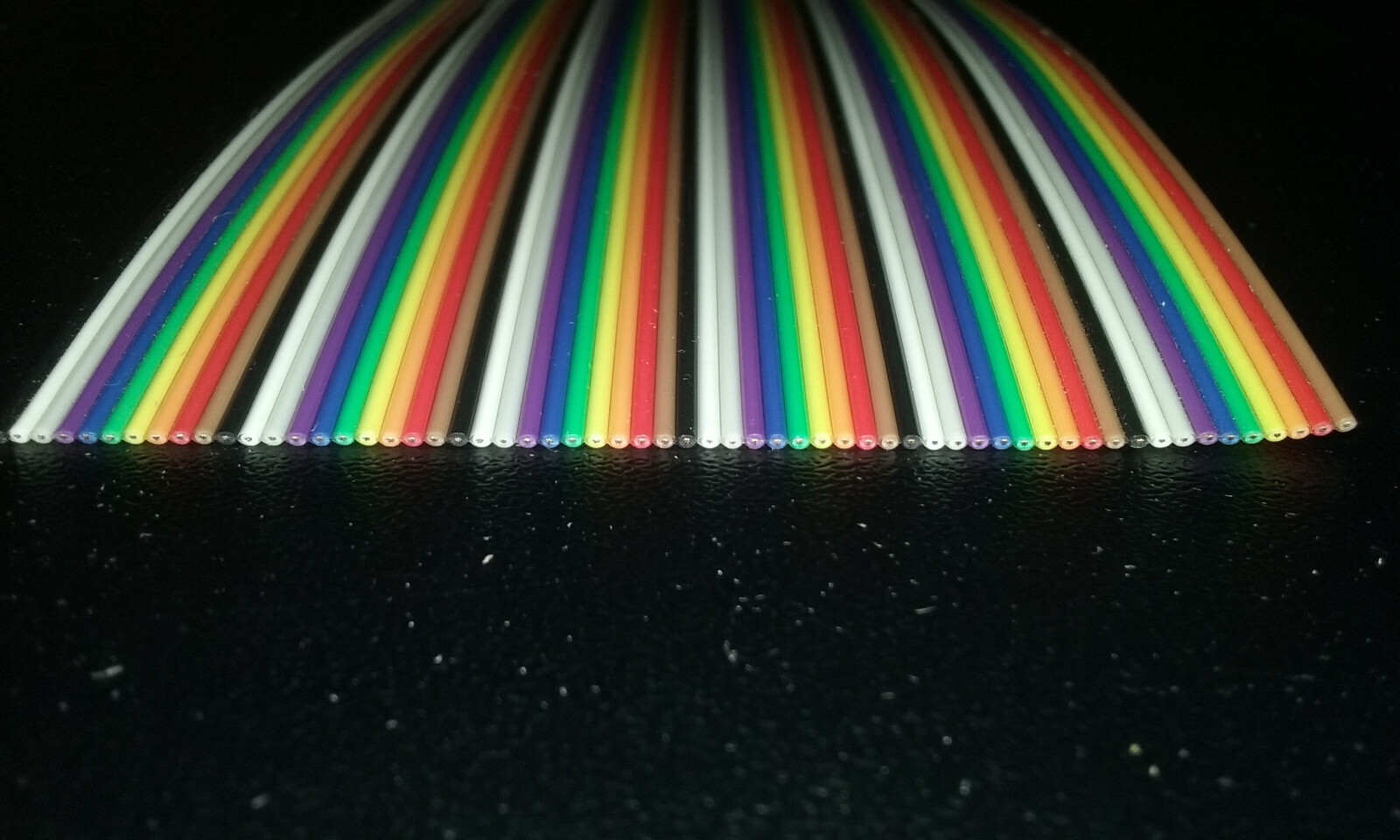 60 Conductor 28awg Color Rainbow Ribbon Wire Cable