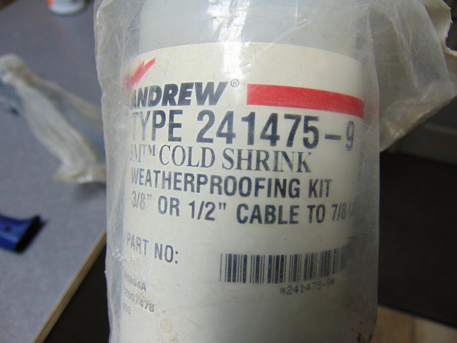 3M Type 241475-9 Cold Shrink Kit 3/8″ or 1/2″ Cable to 7/8 Cable Plus FREE Bonus