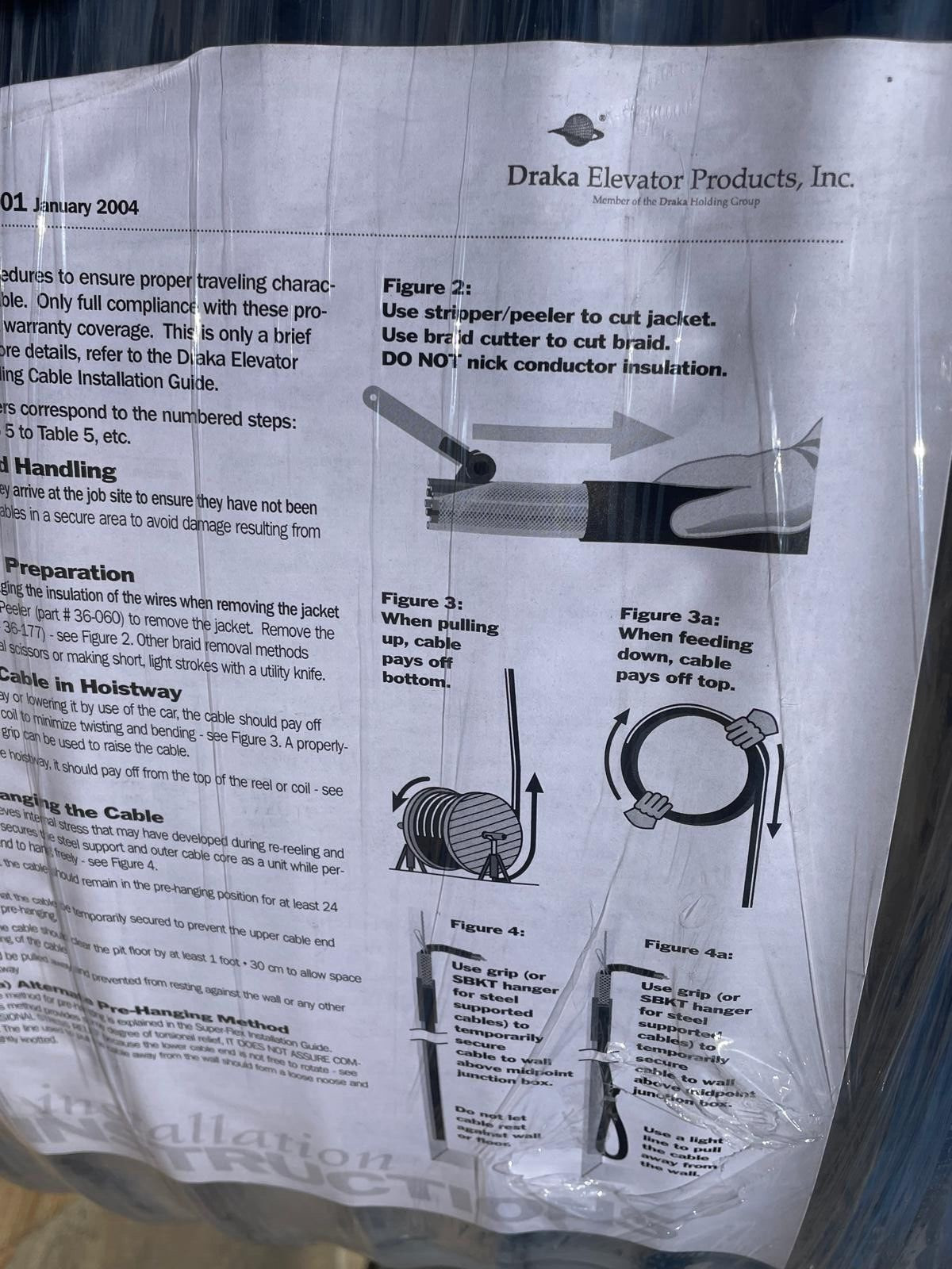 Prysmian Draka Elevator 18-X61-13 Super-Flex Traveling Cable Type ETT/300V