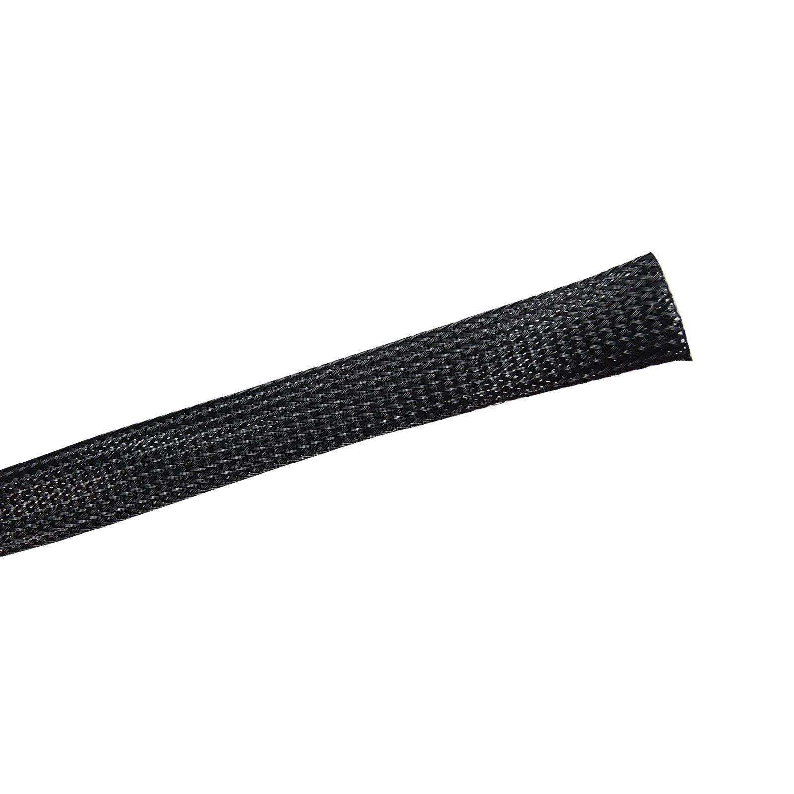 3/8″ 50 FT Black Expandable Wire Cable Sleeving Sheathing Braided Loom Tubing