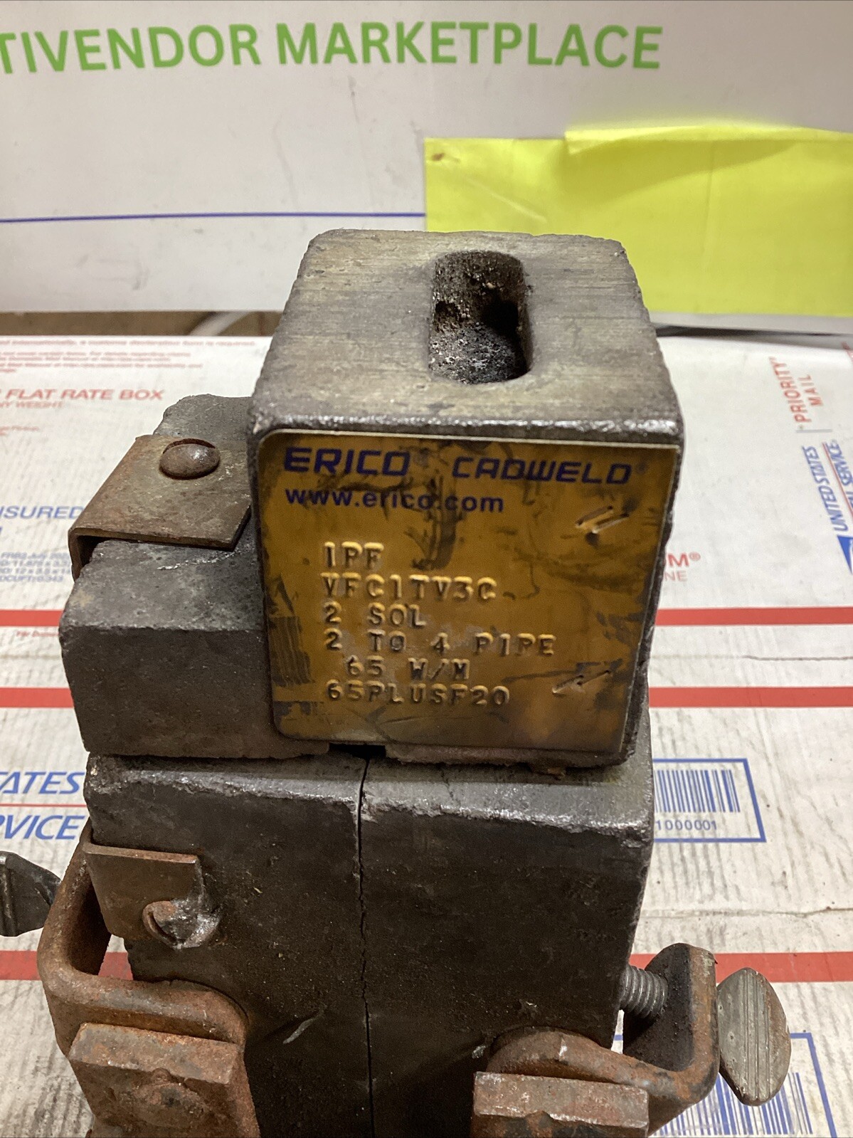 ERICO CADWELD IPF VFC1TV3C MOLD 2 SOL 2 – 4 PIPE 65 W/M RUN & TAP ED4U 3295