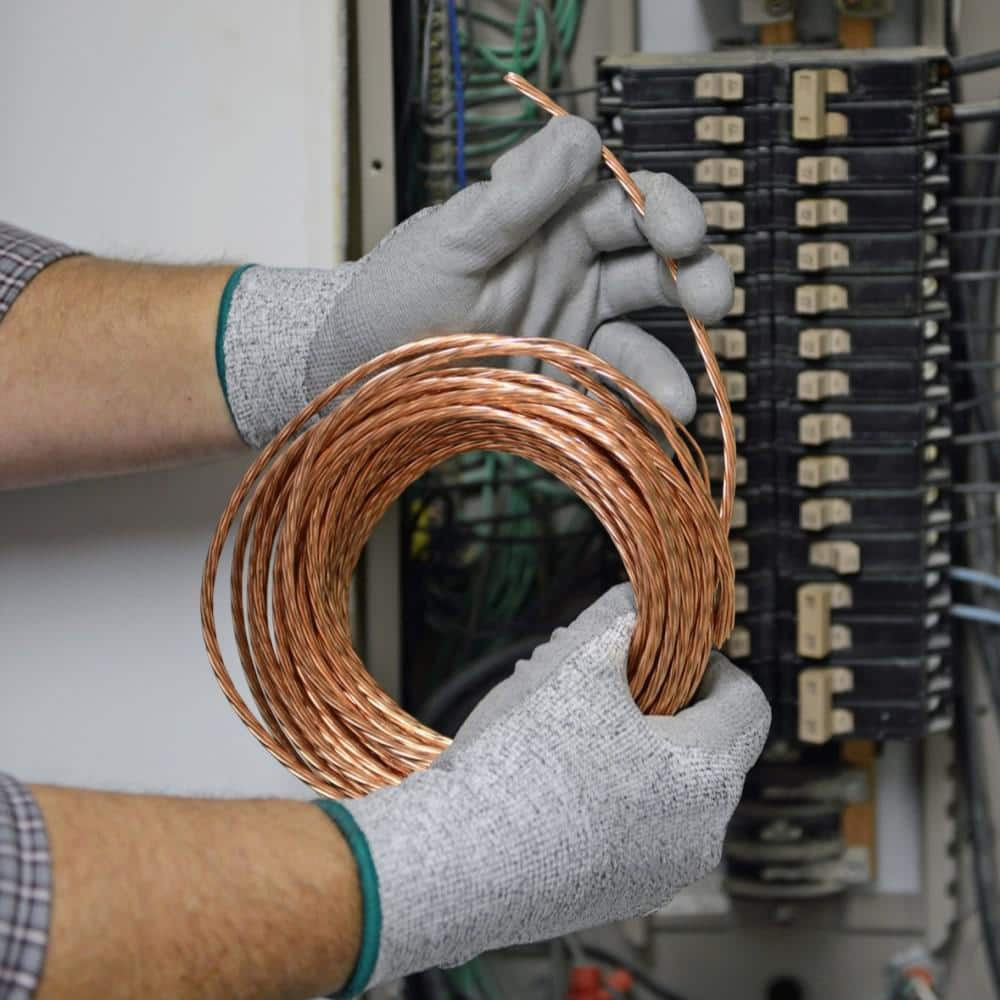 Grounding Wire Copper 50 Feet 4 Gauge Stranded SD Bare Indoor Outdoor Use
