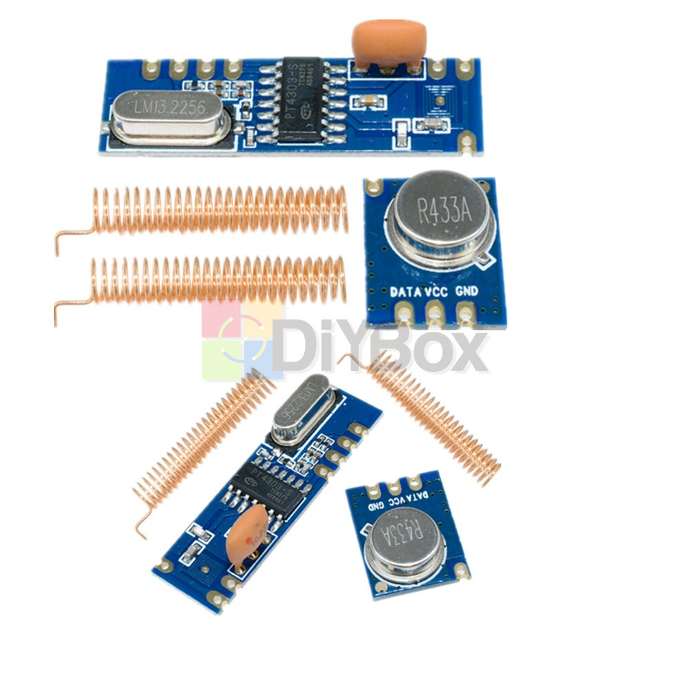 2PCS 433MHz 100m ASK Module Kit RF STX882 Transmitter & SRX882 Receiver Antenna