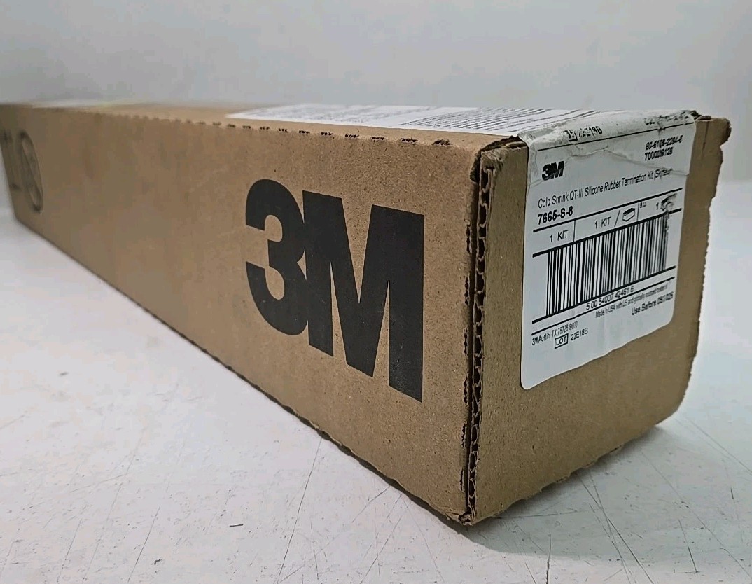 3m 7665-S-8 Cold Shrink Qt-lll Silicone Rubber Termination Kit (Skirted)