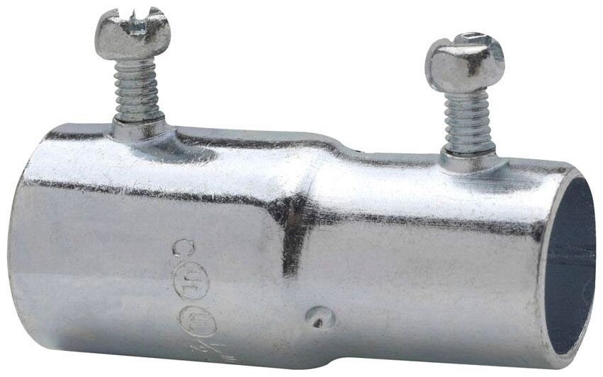 Crouse-Hinds 422, 1″, Steel, Set Screw, EMT/Rigid Combination Coupling, 1 pc