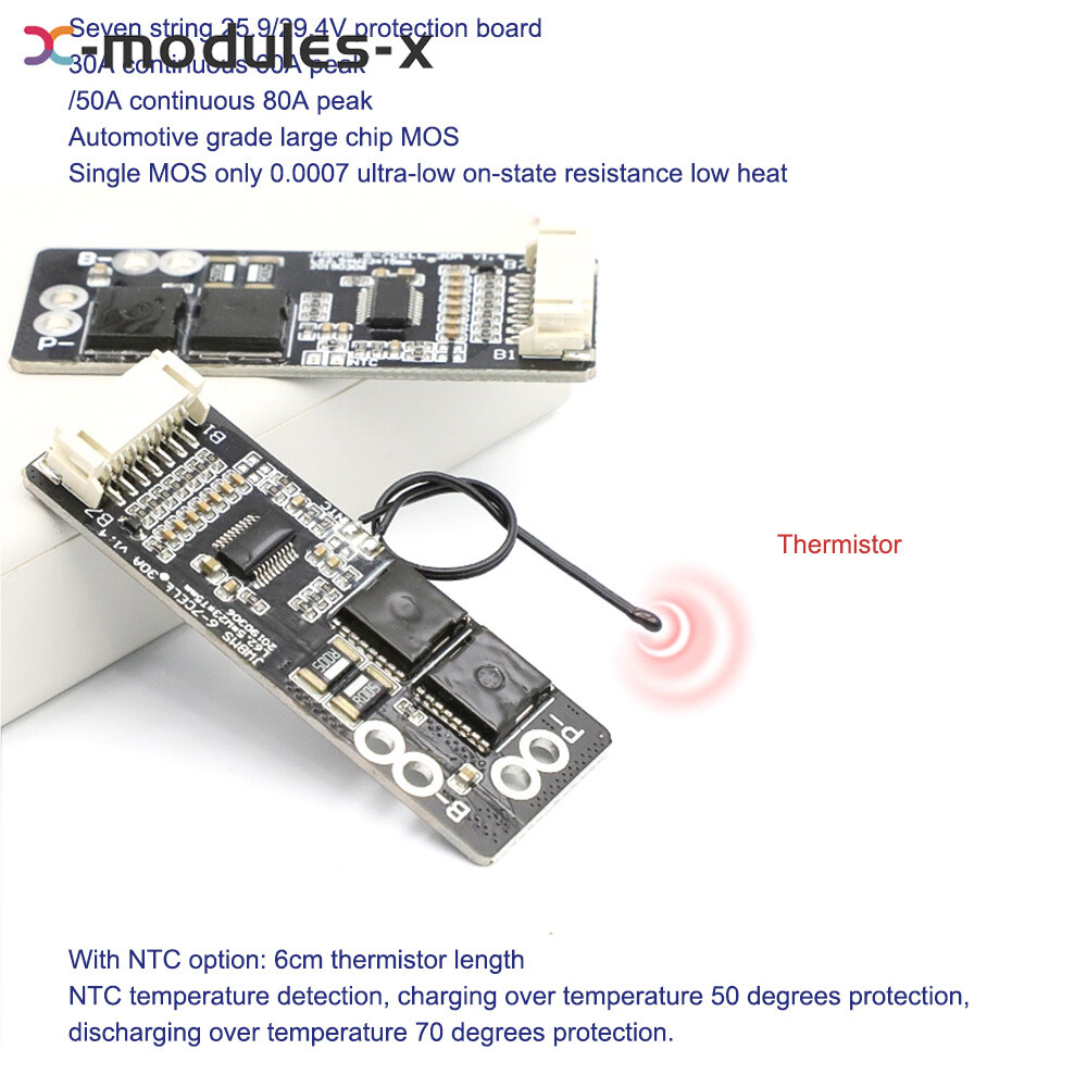 6S 7S 30A 50A BMS Board with NTC 3.7V Ternary Li-ion Battery Protection Board
