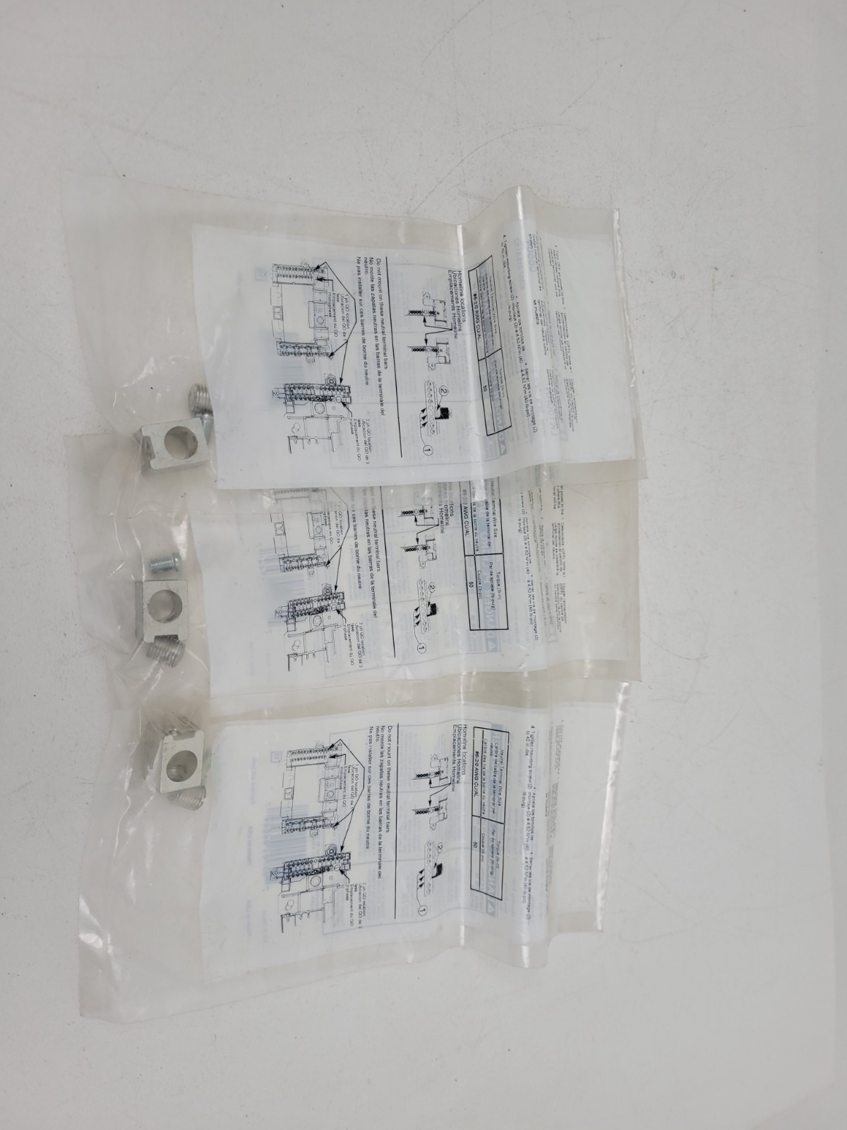 Lot of 3 – LK100AN Square D Neutral Terminal Lug Kit – Next Day Option – New
