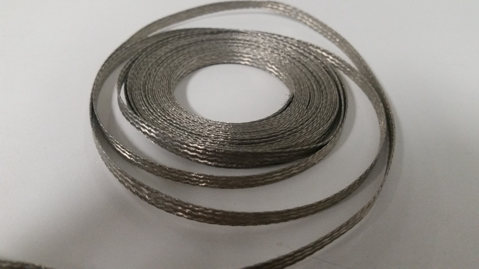 15 Ft’ Flat Braided Tinned Copper Wire 3/16″ Wide Ground Strap USA