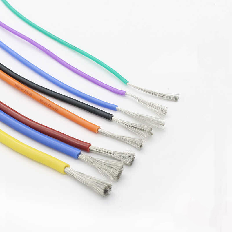 2AWG-30AWG UL Silicone Cable Flexible Wire Stranded Copper Cords Various Colours